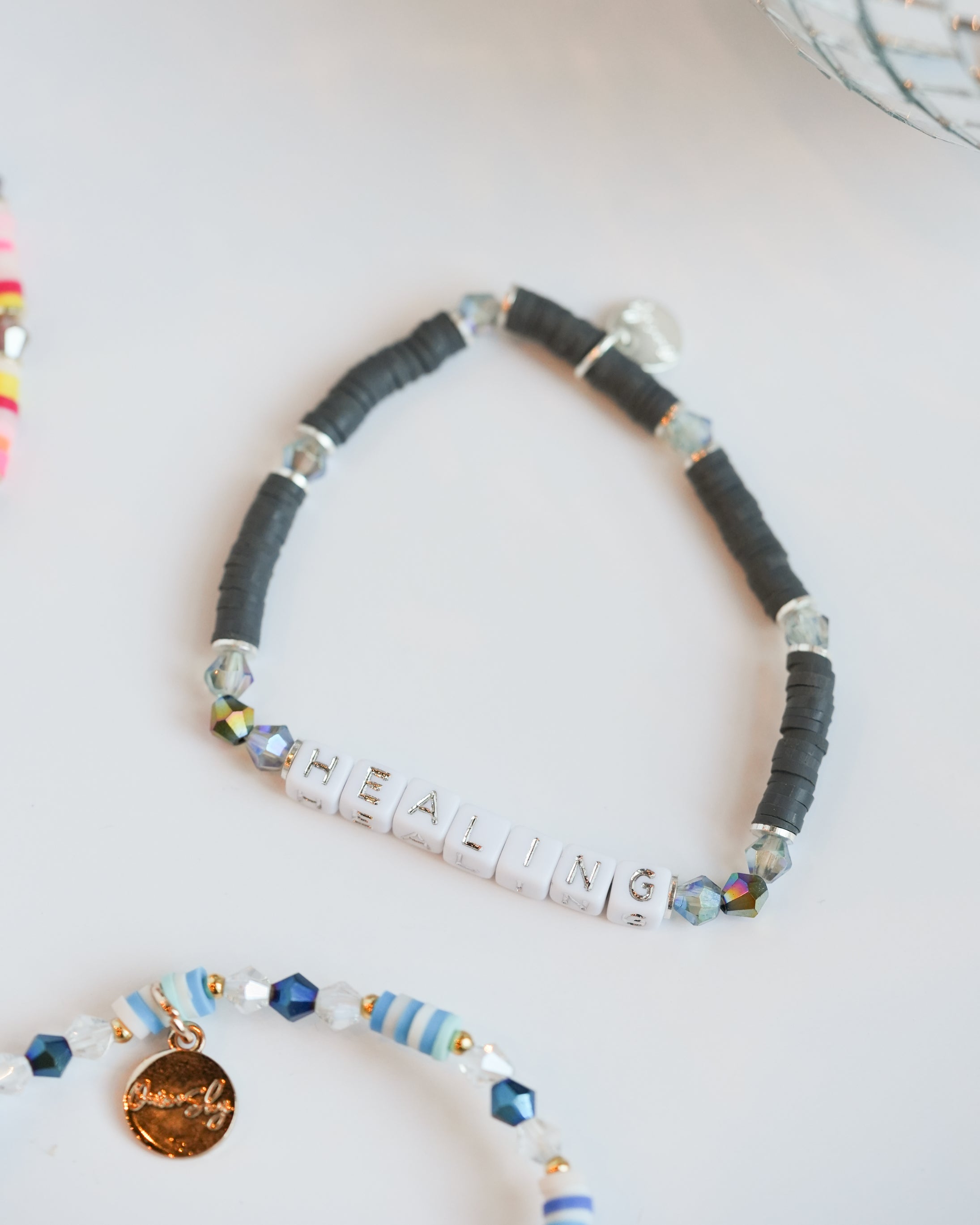 Custom Mini Gray Seed Bead Bracelet