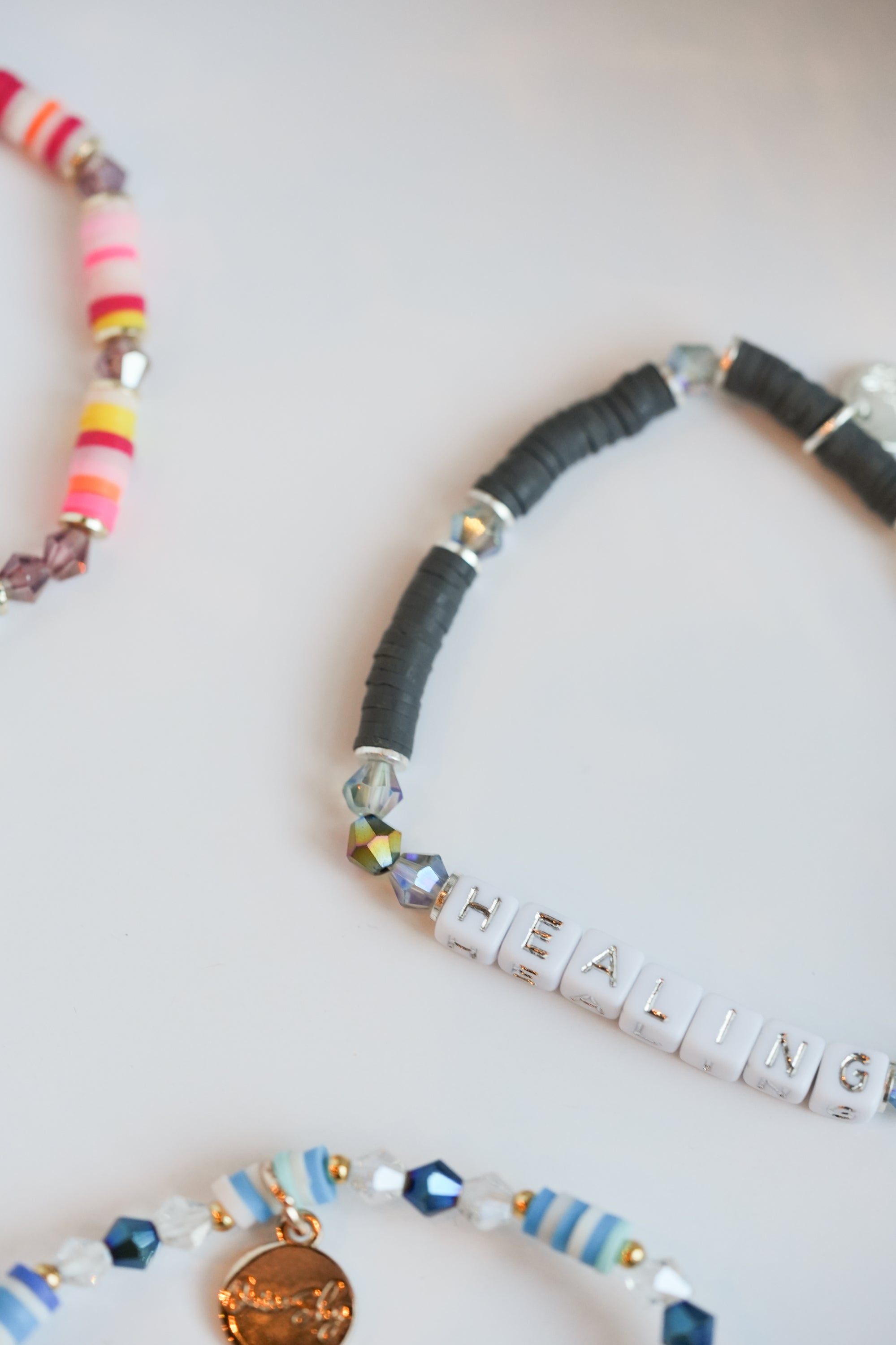 Custom Mini Gray Seed Bead Bracelet