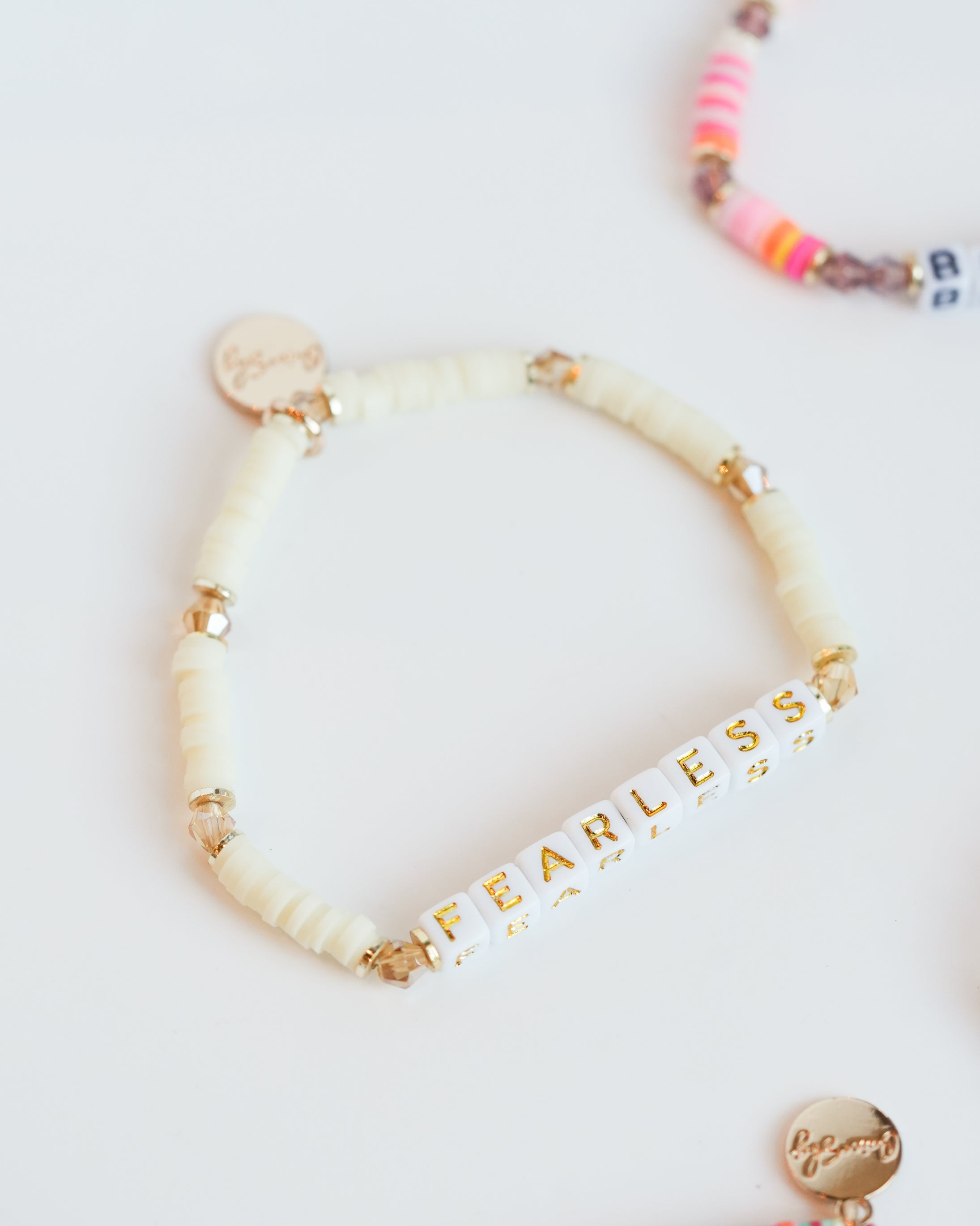 Custom Mini Beige Seed Bead Bracelet