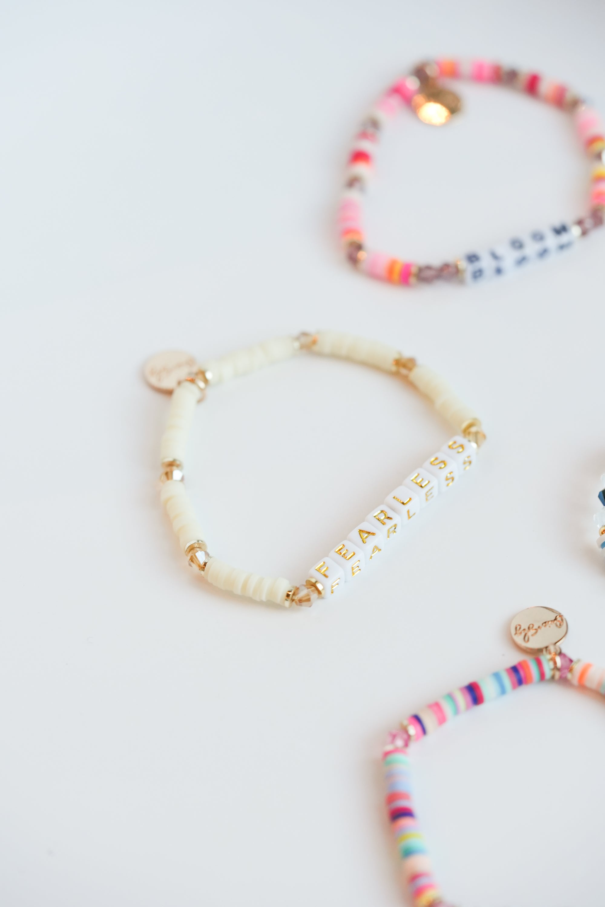 Custom Mini Beige Seed Bead Bracelet