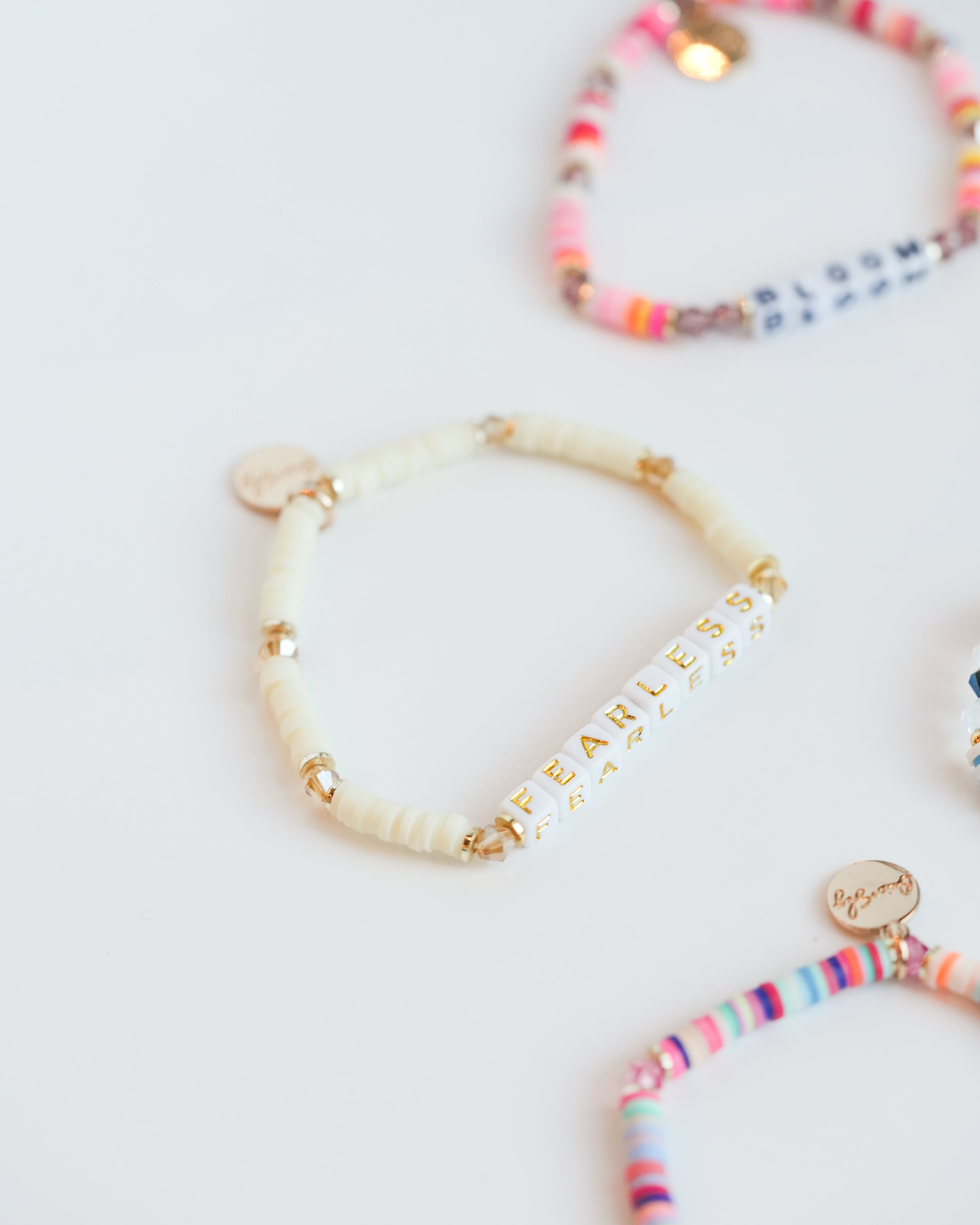 Custom Mini Beige Seed Bead Bracelet