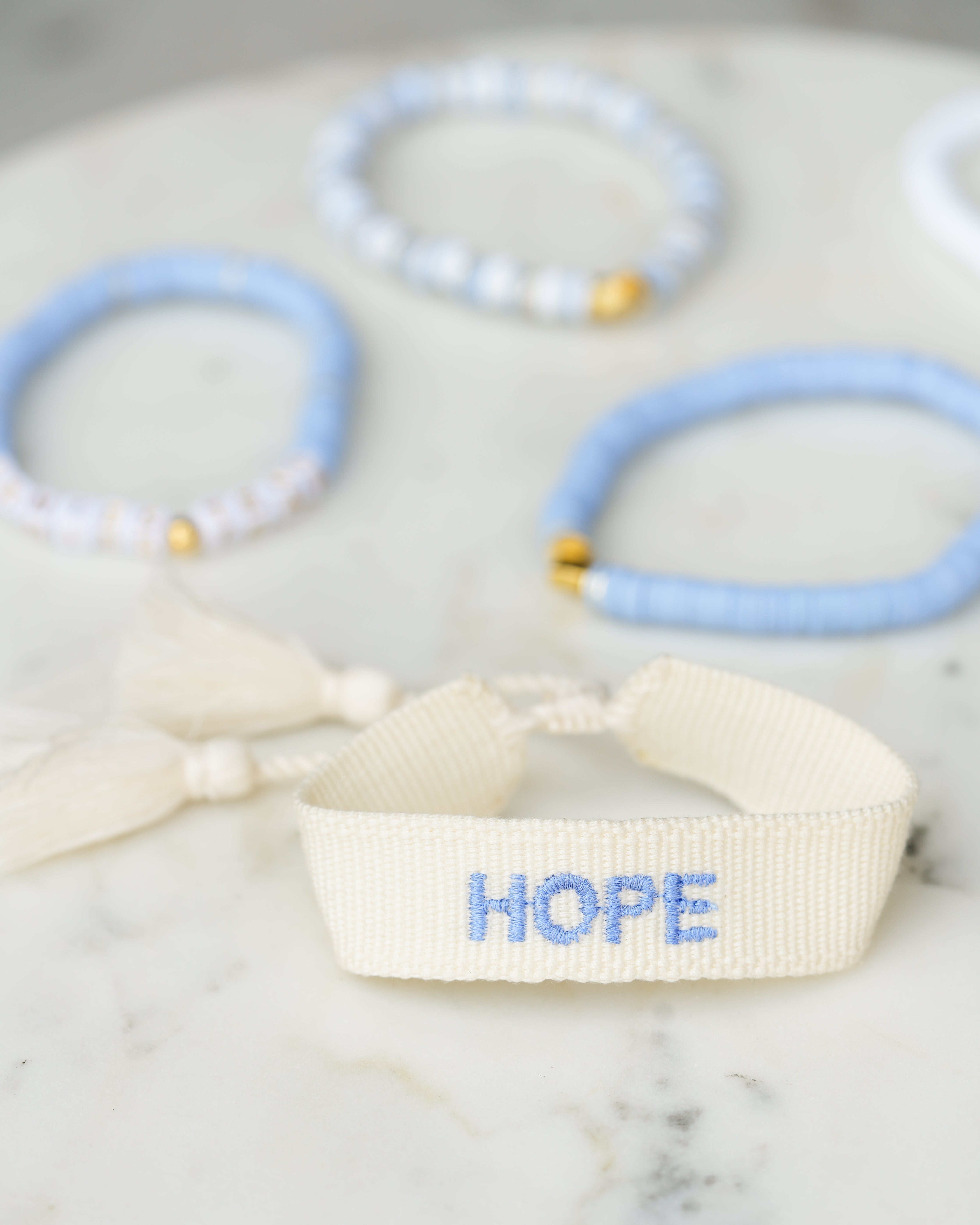 Annie's Team 'Hope' Embroidered Bracelet