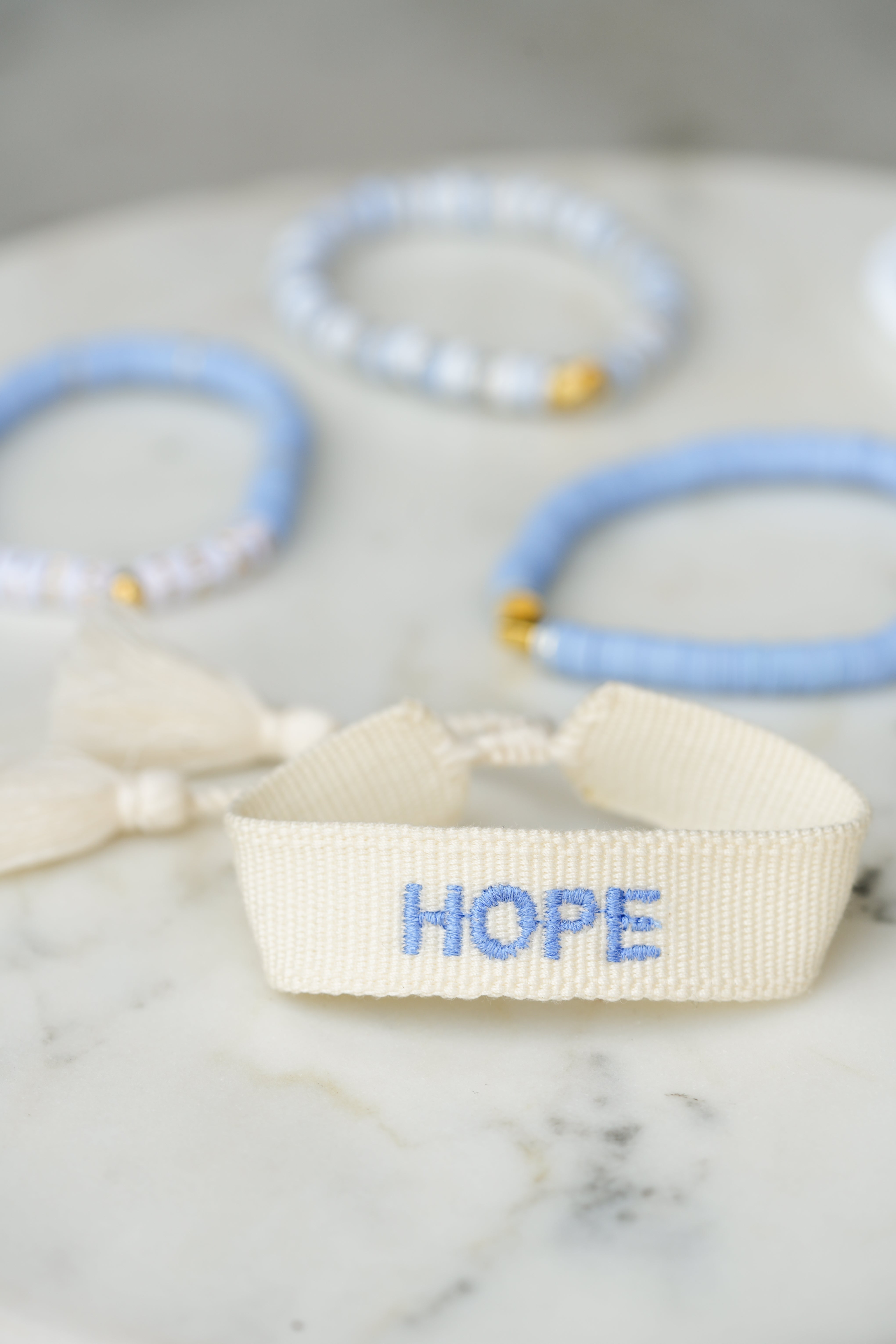 Annie's Team 'Hope' Embroidered Bracelet