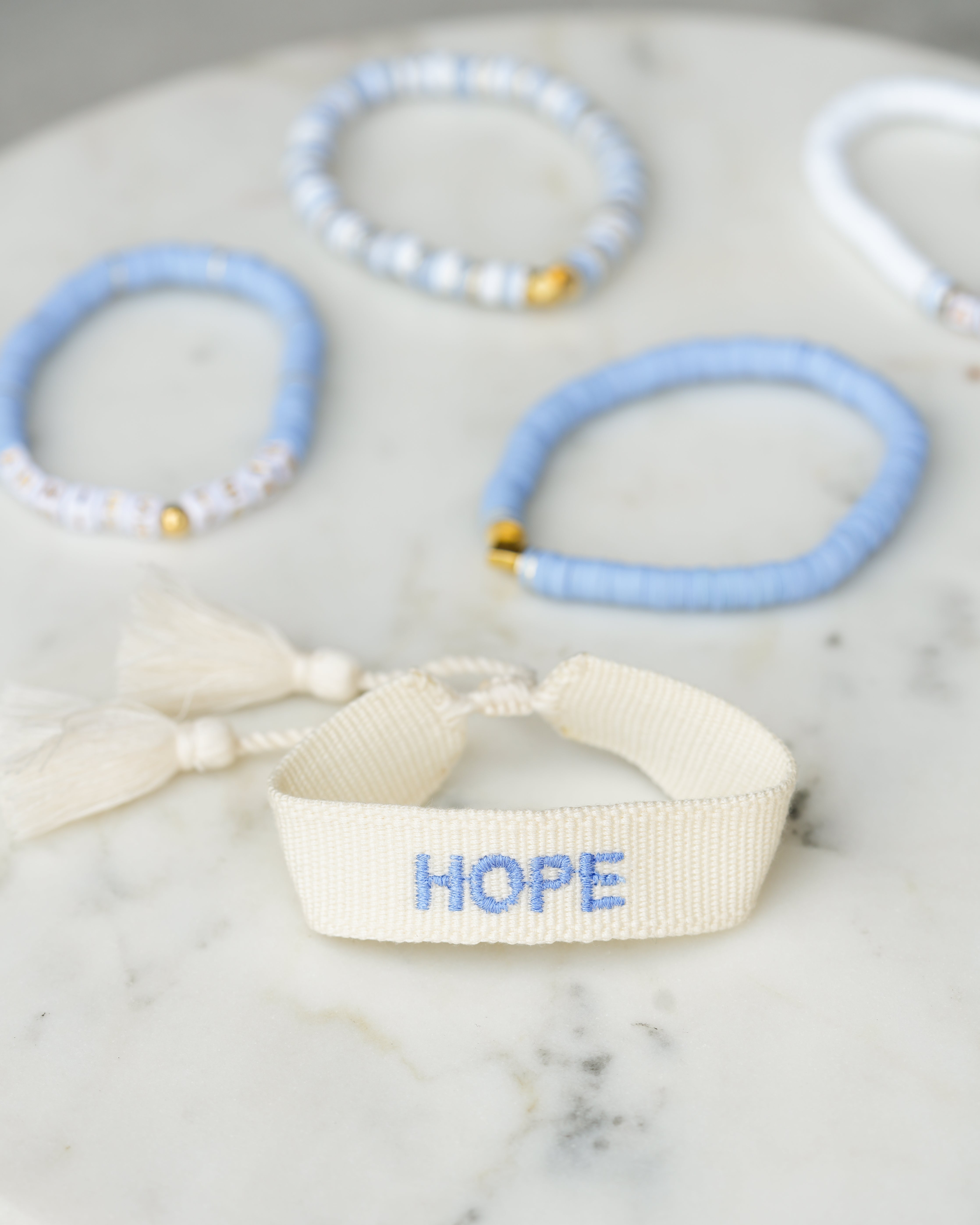 Annie's Team 'Hope' Embroidered Bracelet