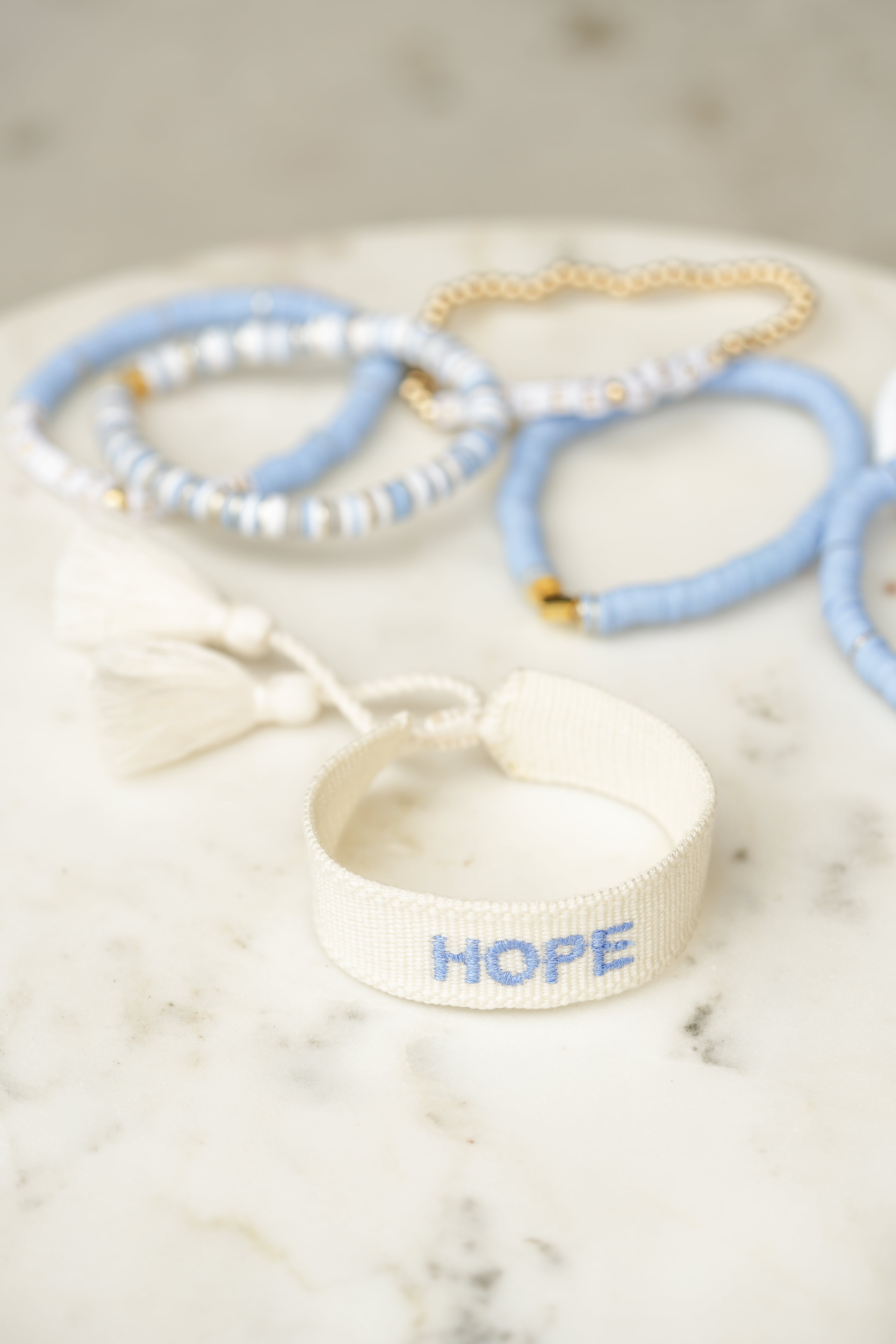 Annie's Team 'Hope' Embroidered Bracelet