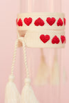 Heart Embroidered Bracelet