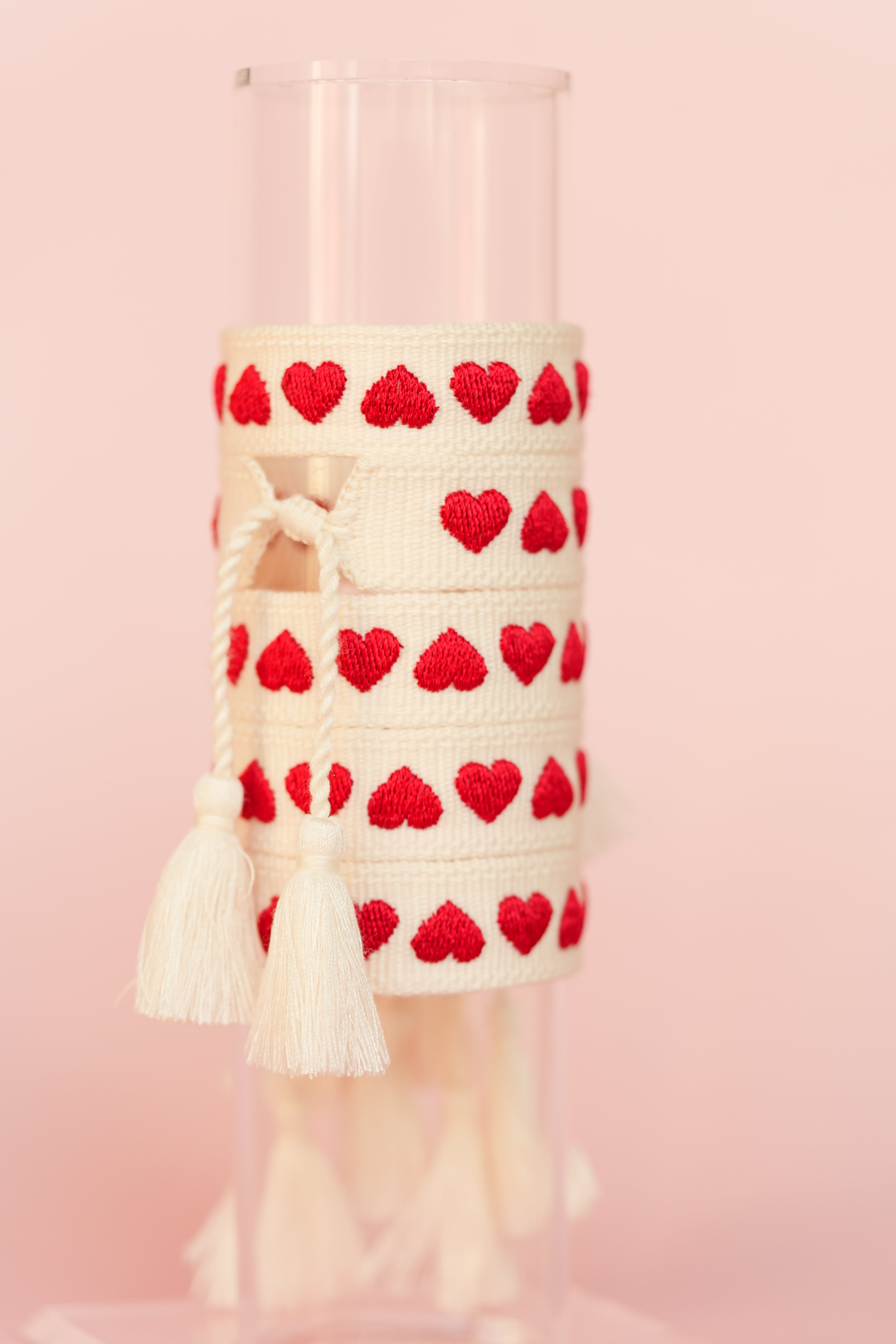 Heart Embroidered Bracelet