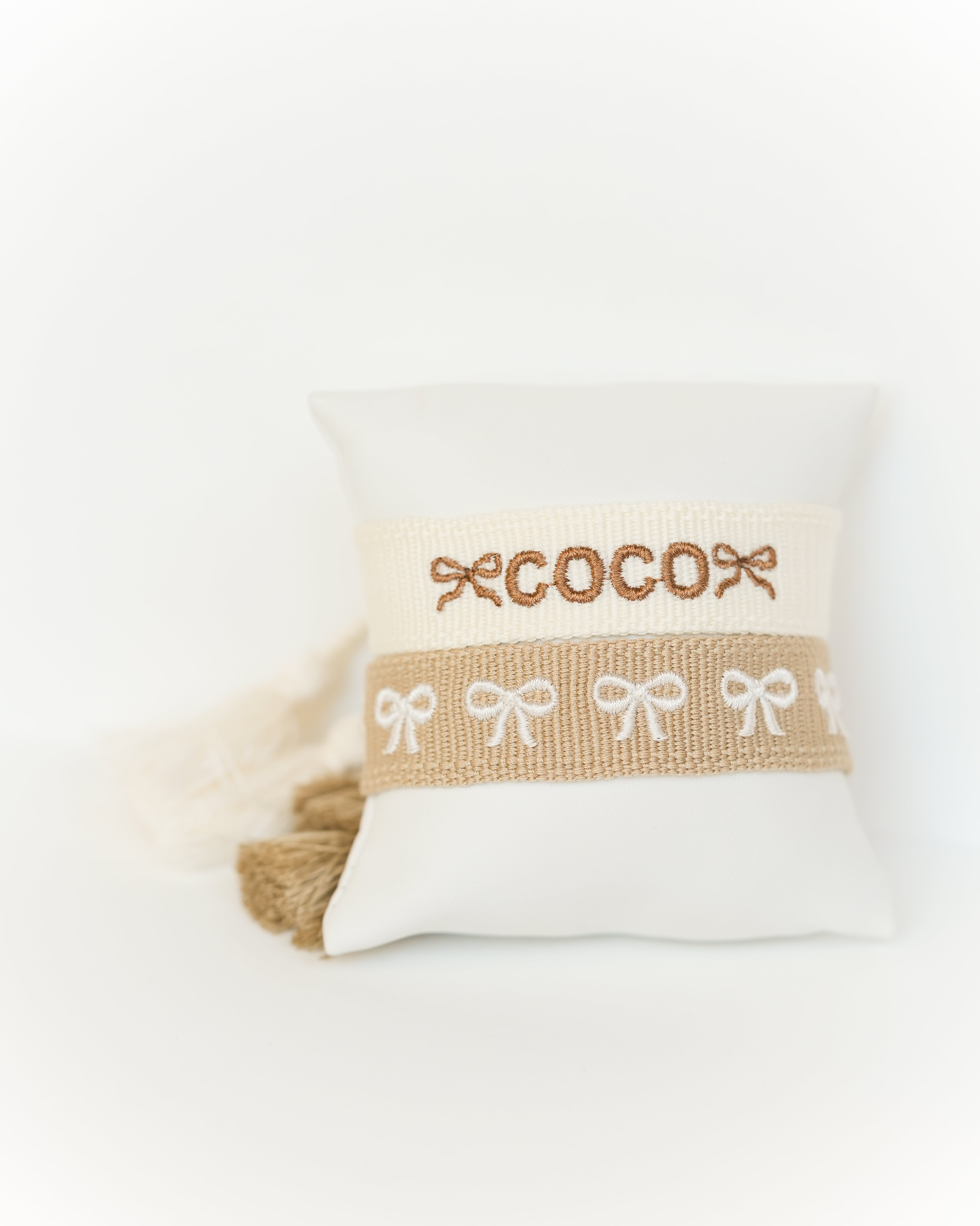 Custom Bow Embroidered Bracelet