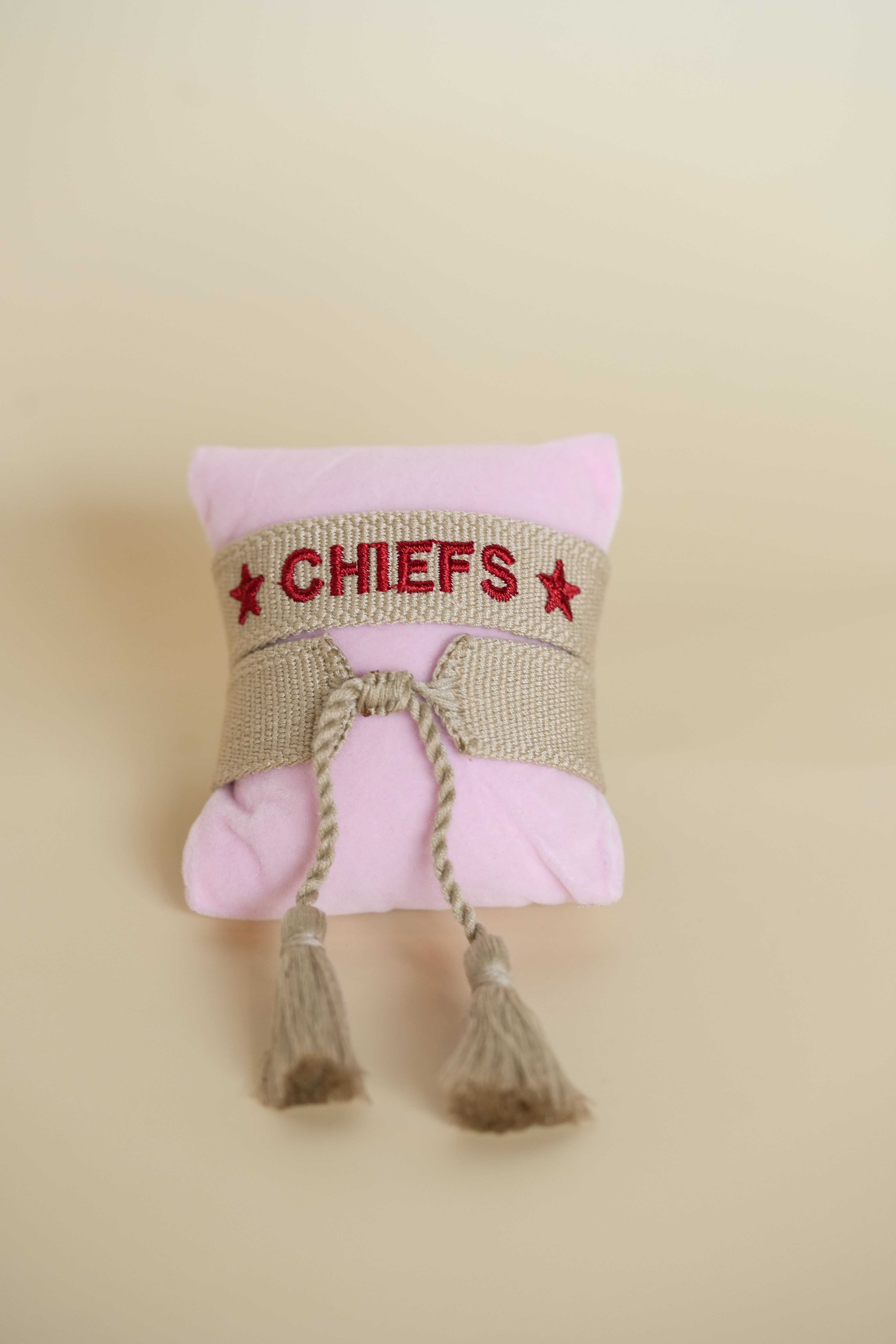 Chiefs Tan Embroidered Bracelet