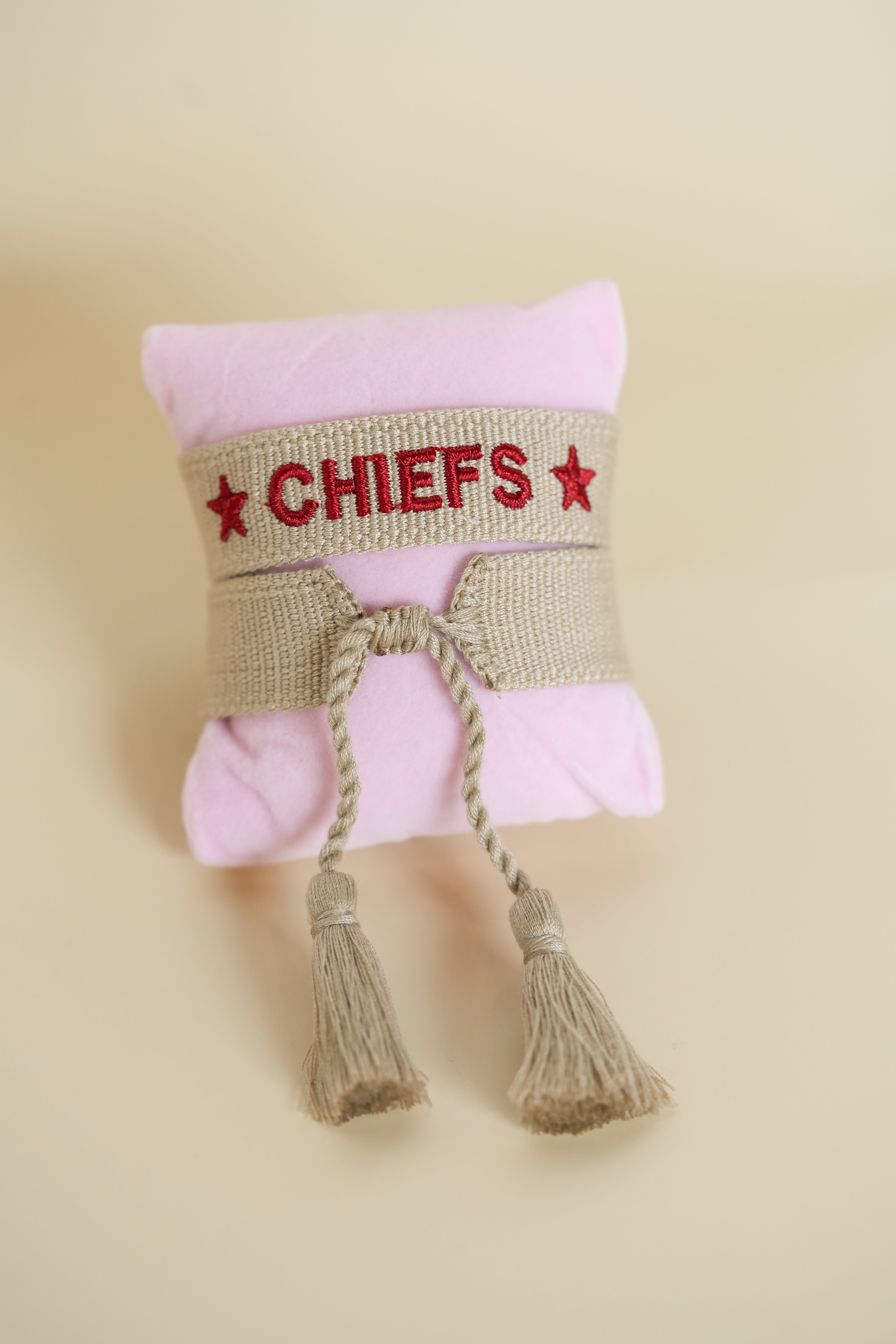 Chiefs Tan Embroidered Bracelet