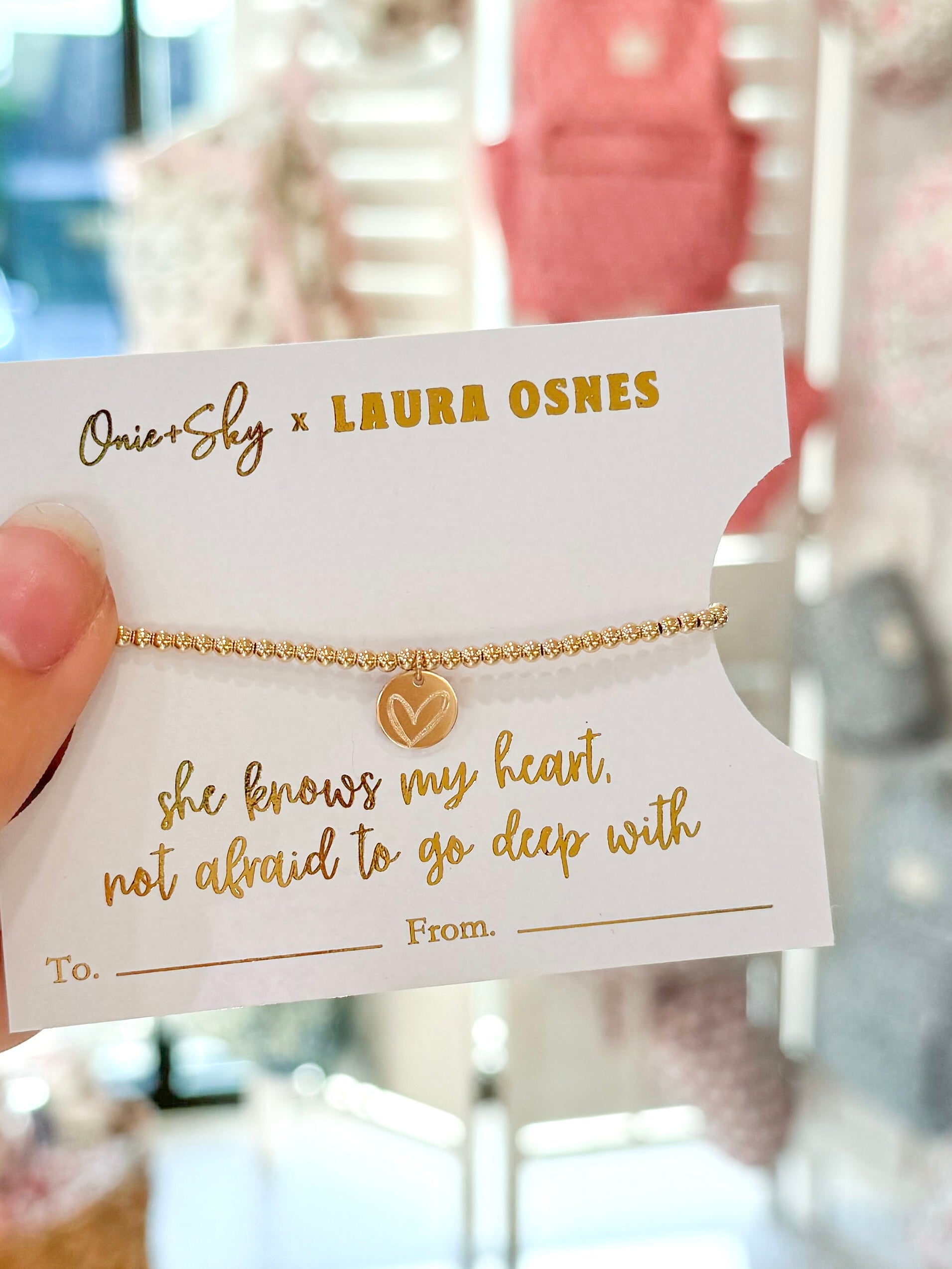 Laura Osnes Mini Gold Filled Beaded Bracelet
