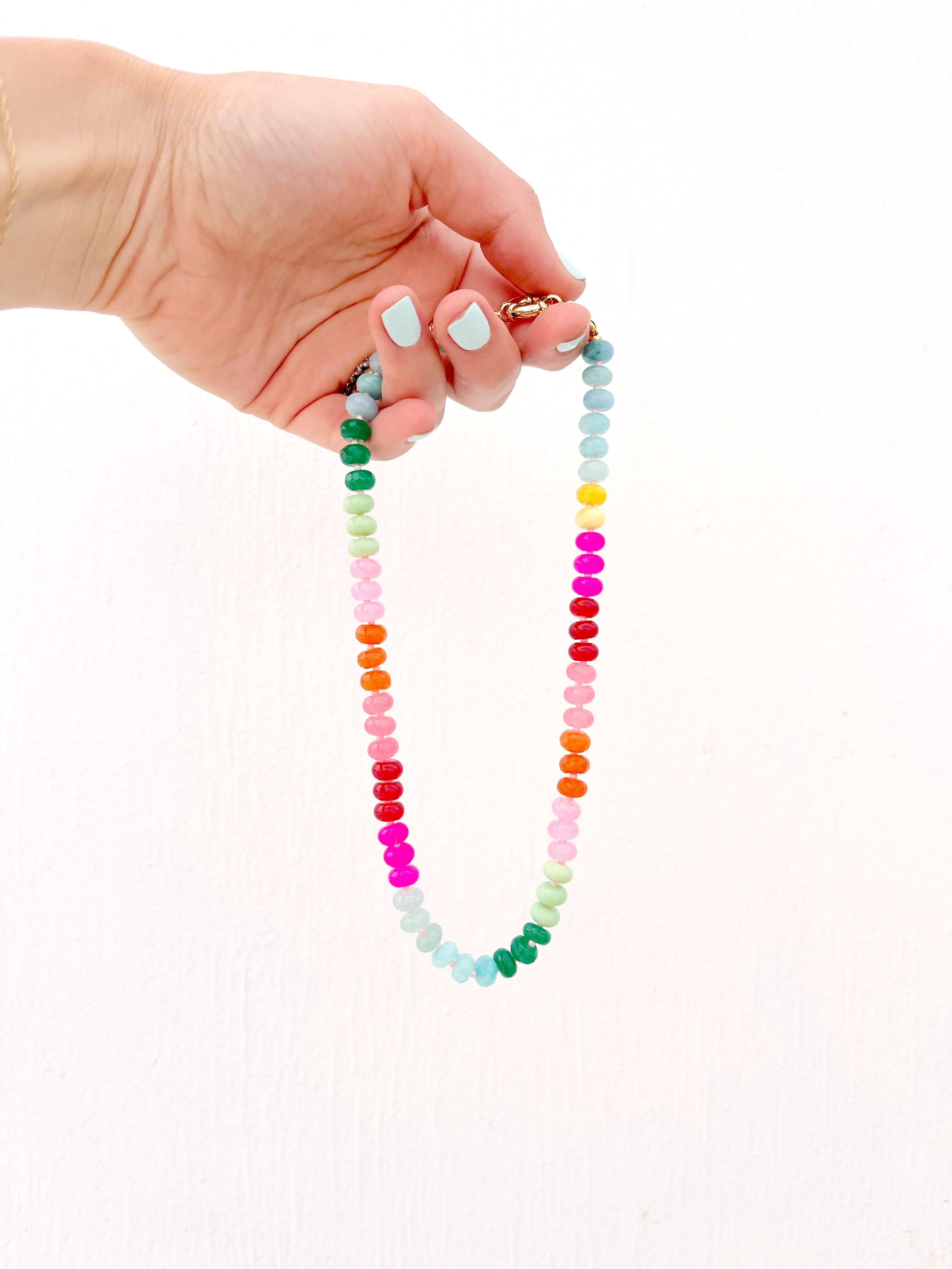 Pink Gemstone Necklace