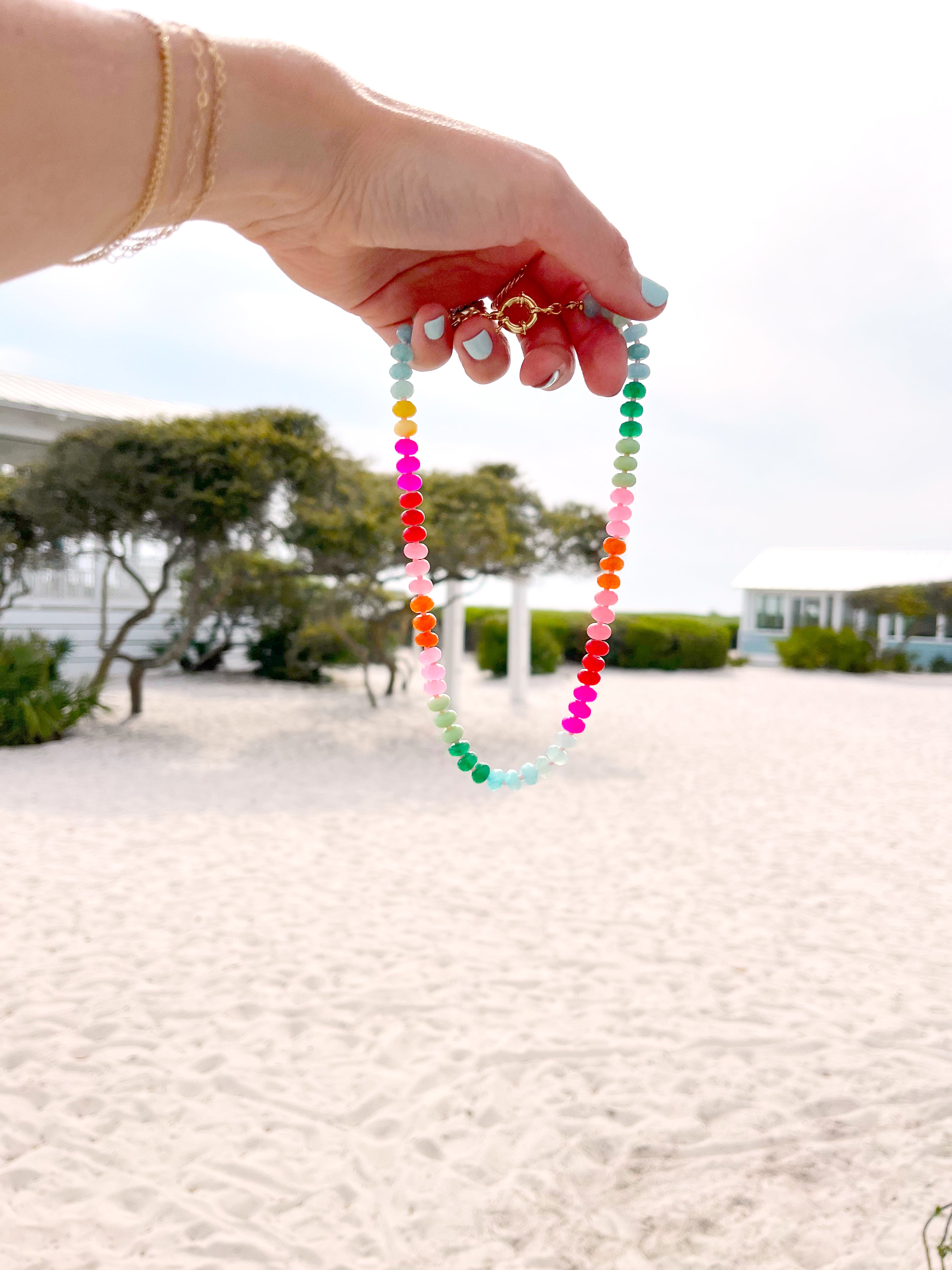 Pink Gemstone Necklace