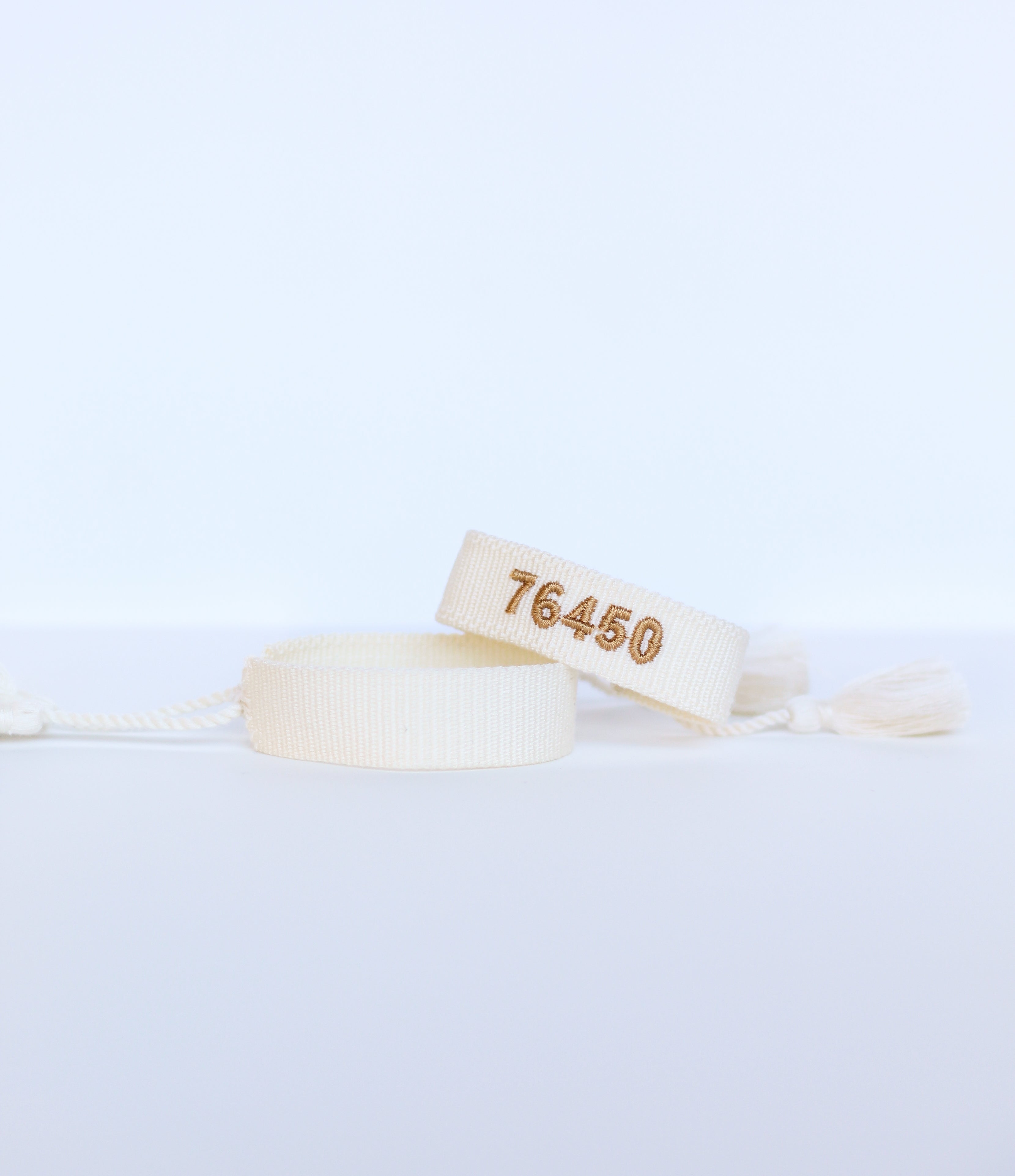 Solid Custom Embroidered Bracelet