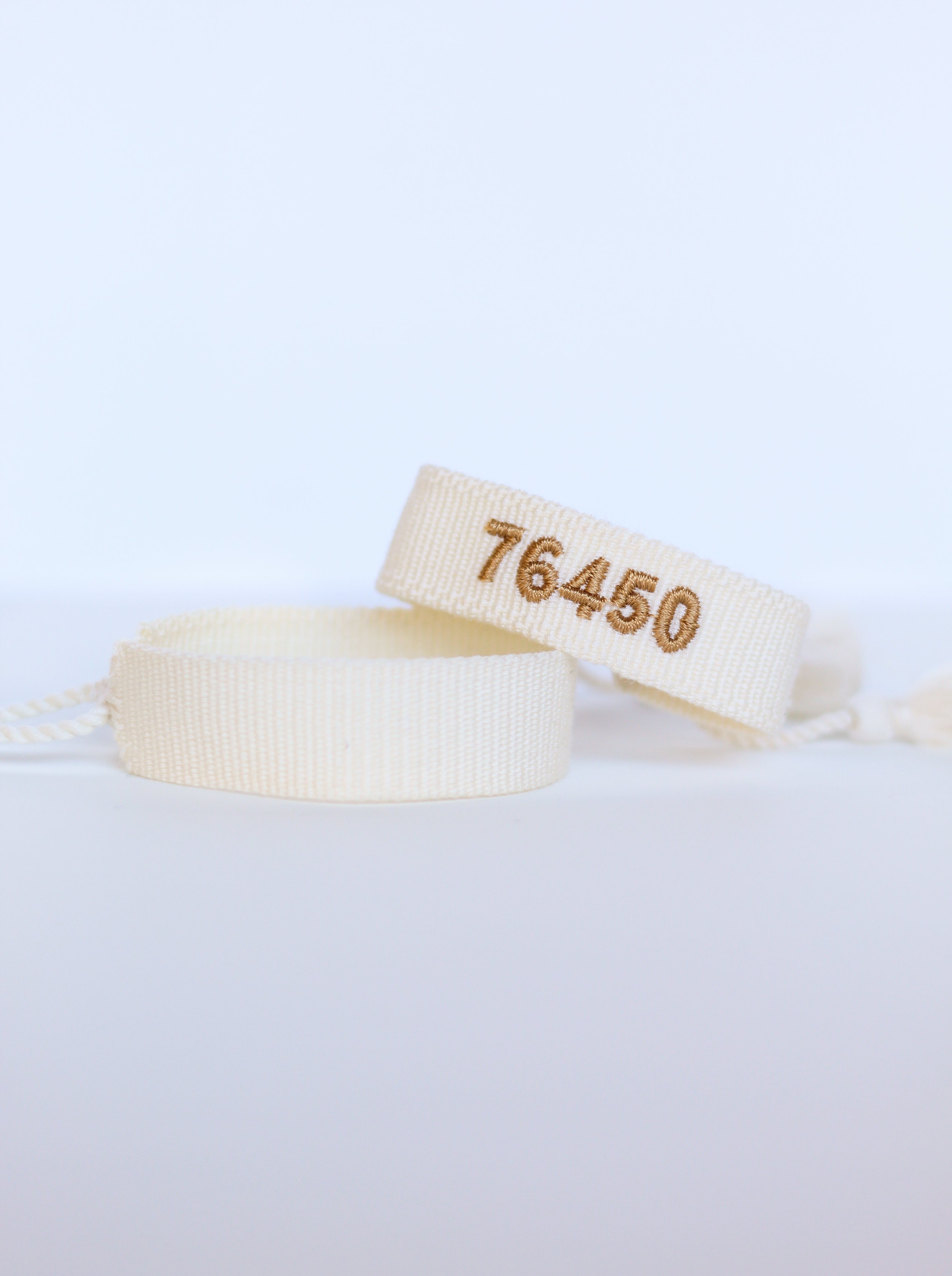 Solid Custom Embroidered Bracelet