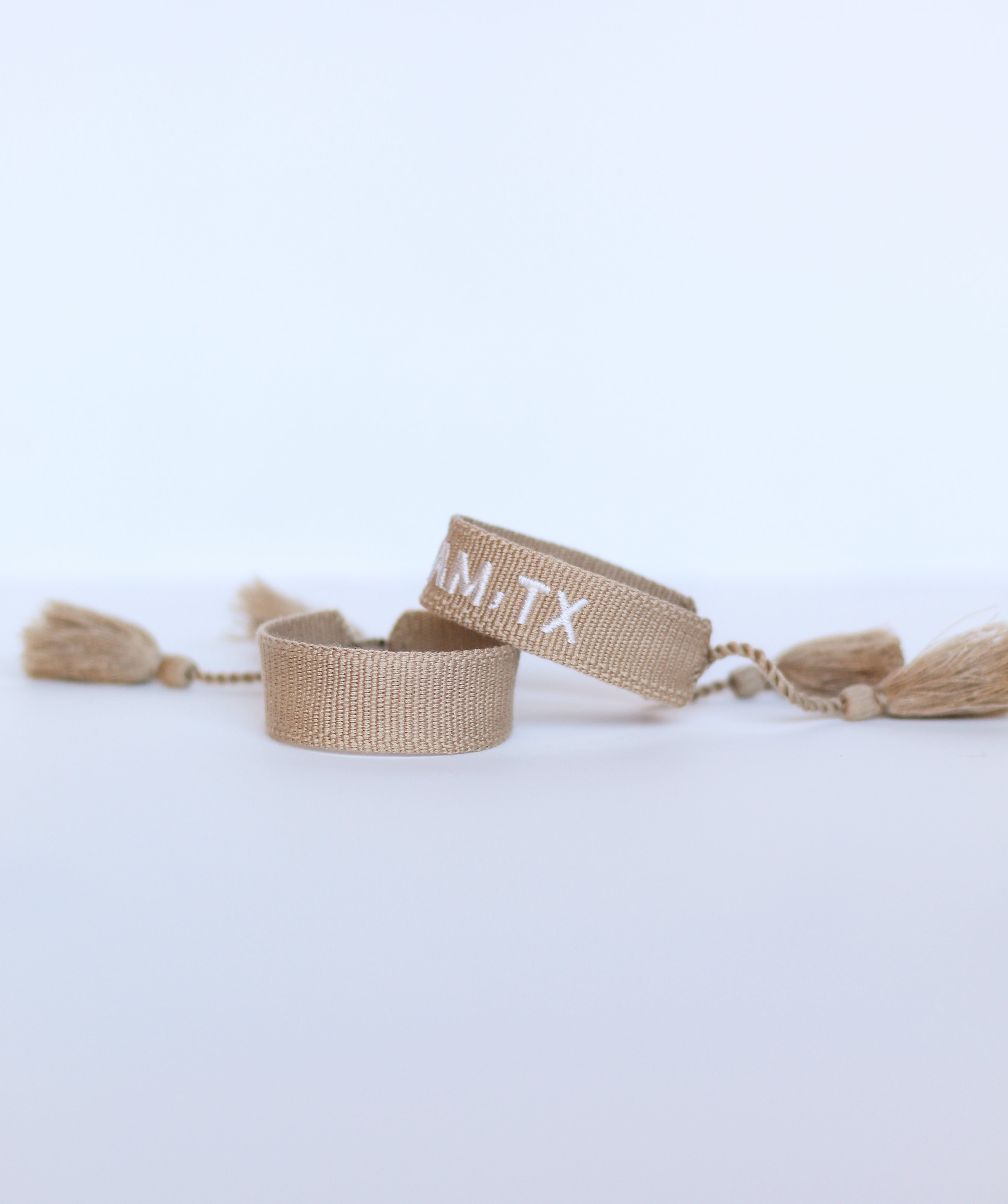 Solid Custom Embroidered Bracelet