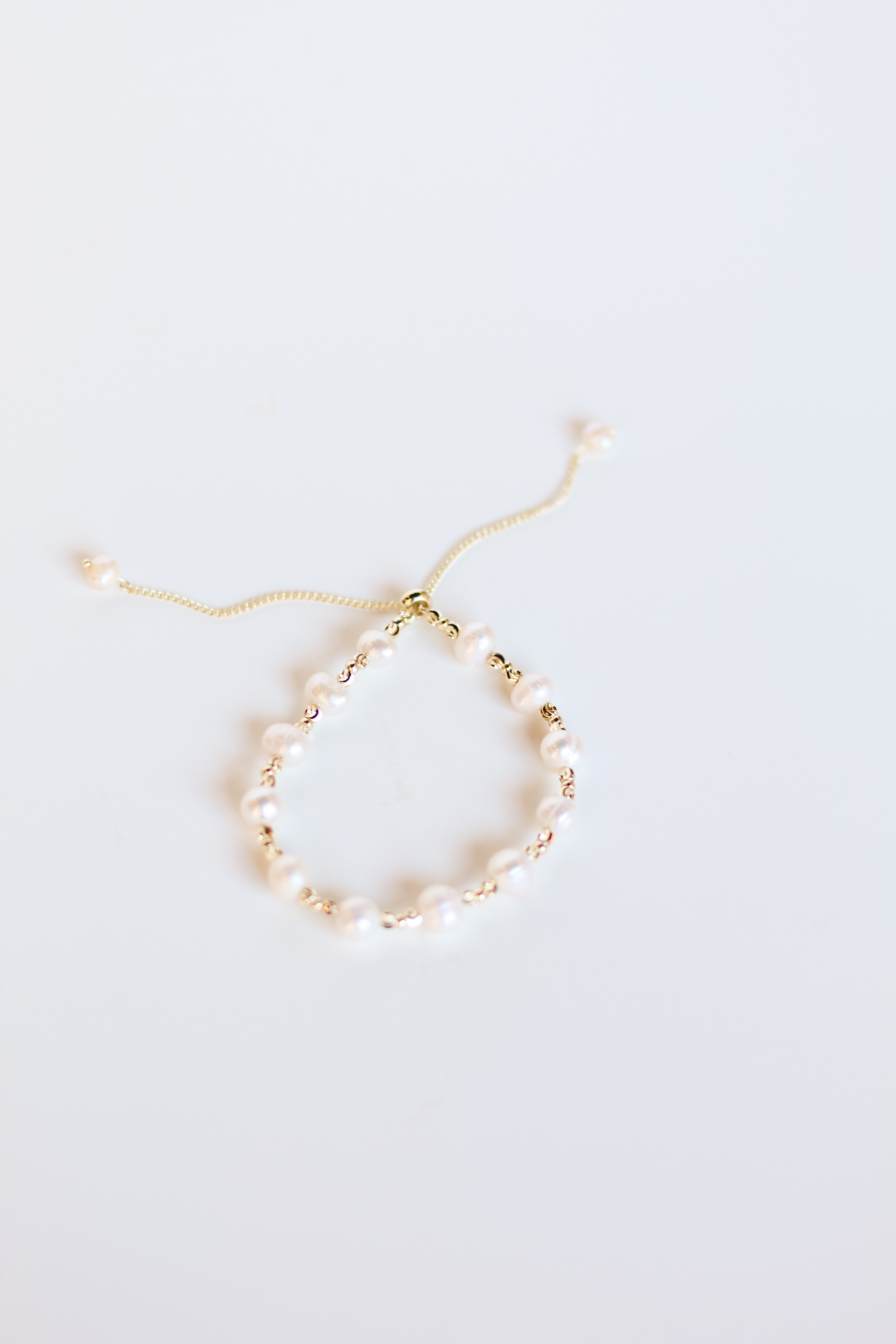 Adjustable Pearl Bracelet