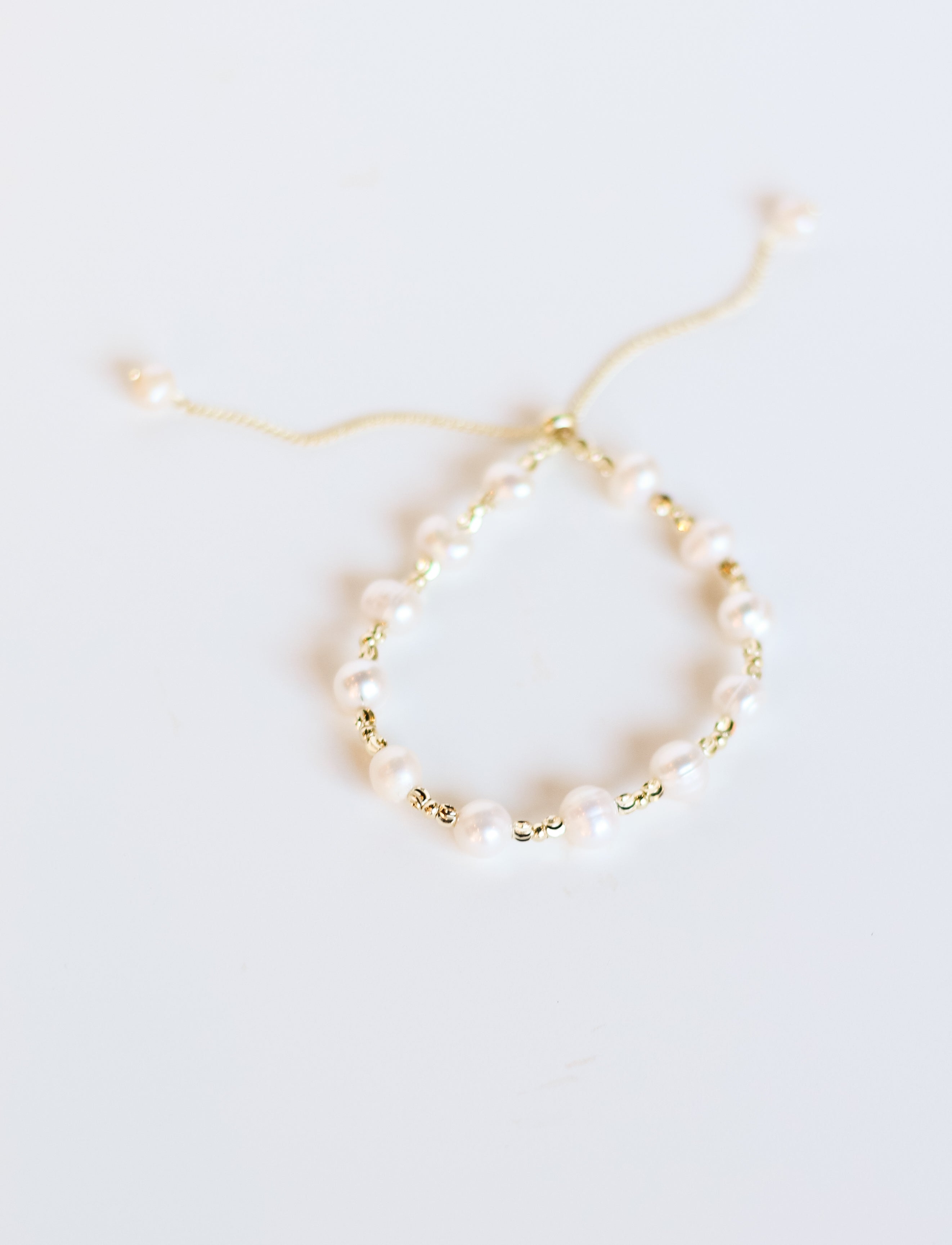 Adjustable Pearl Bracelet
