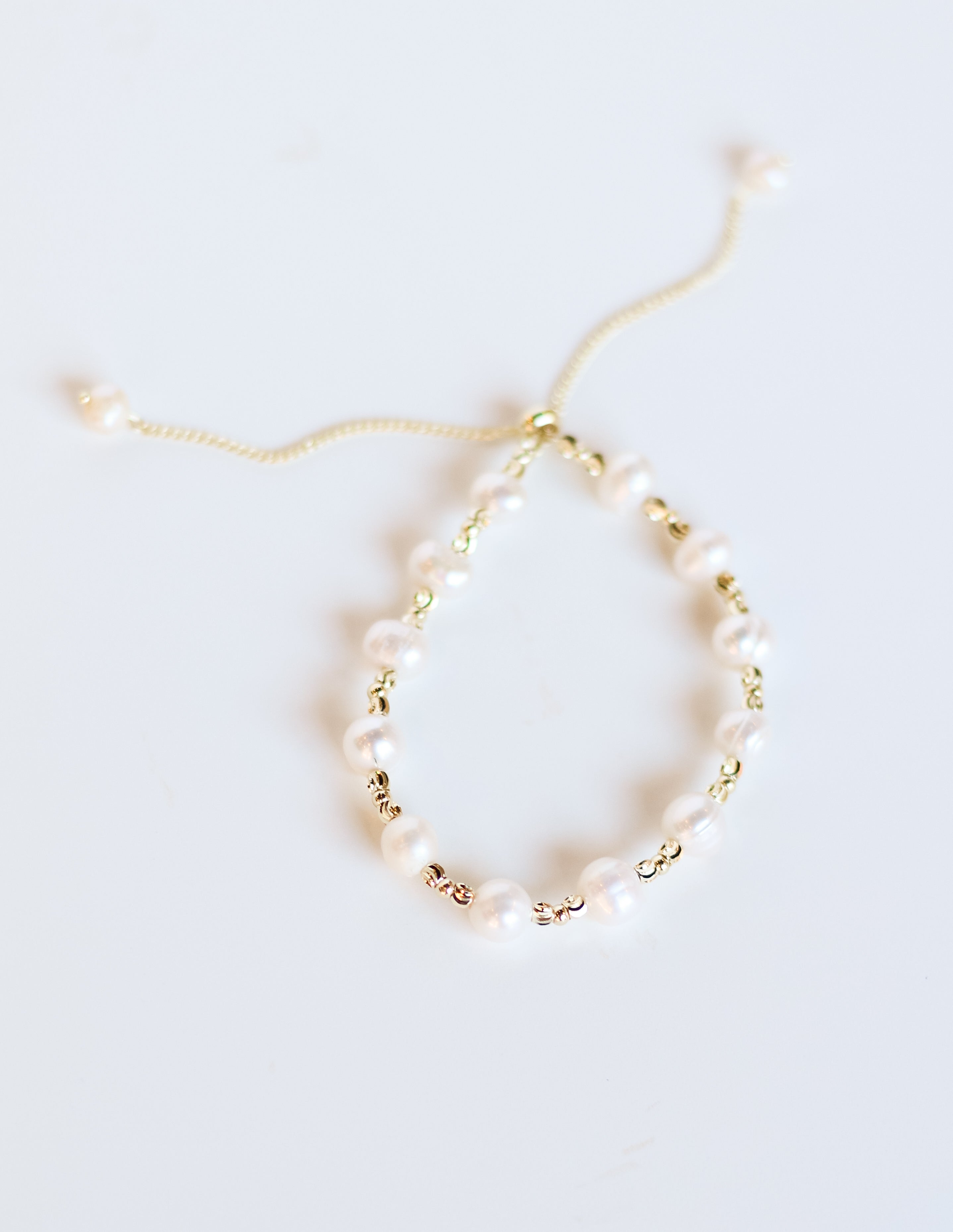 Adjustable Pearl Bracelet