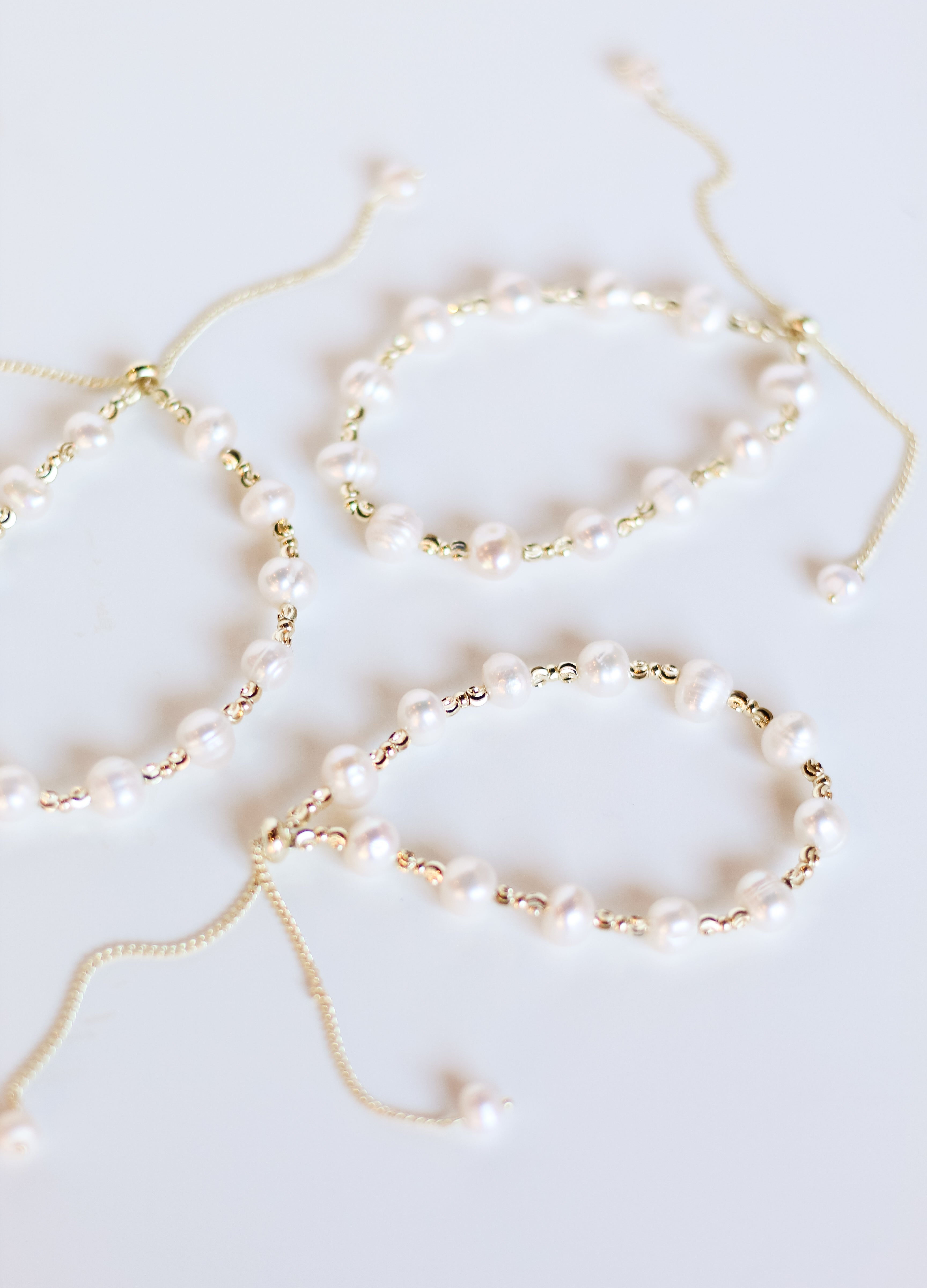 Adjustable Pearl Bracelet