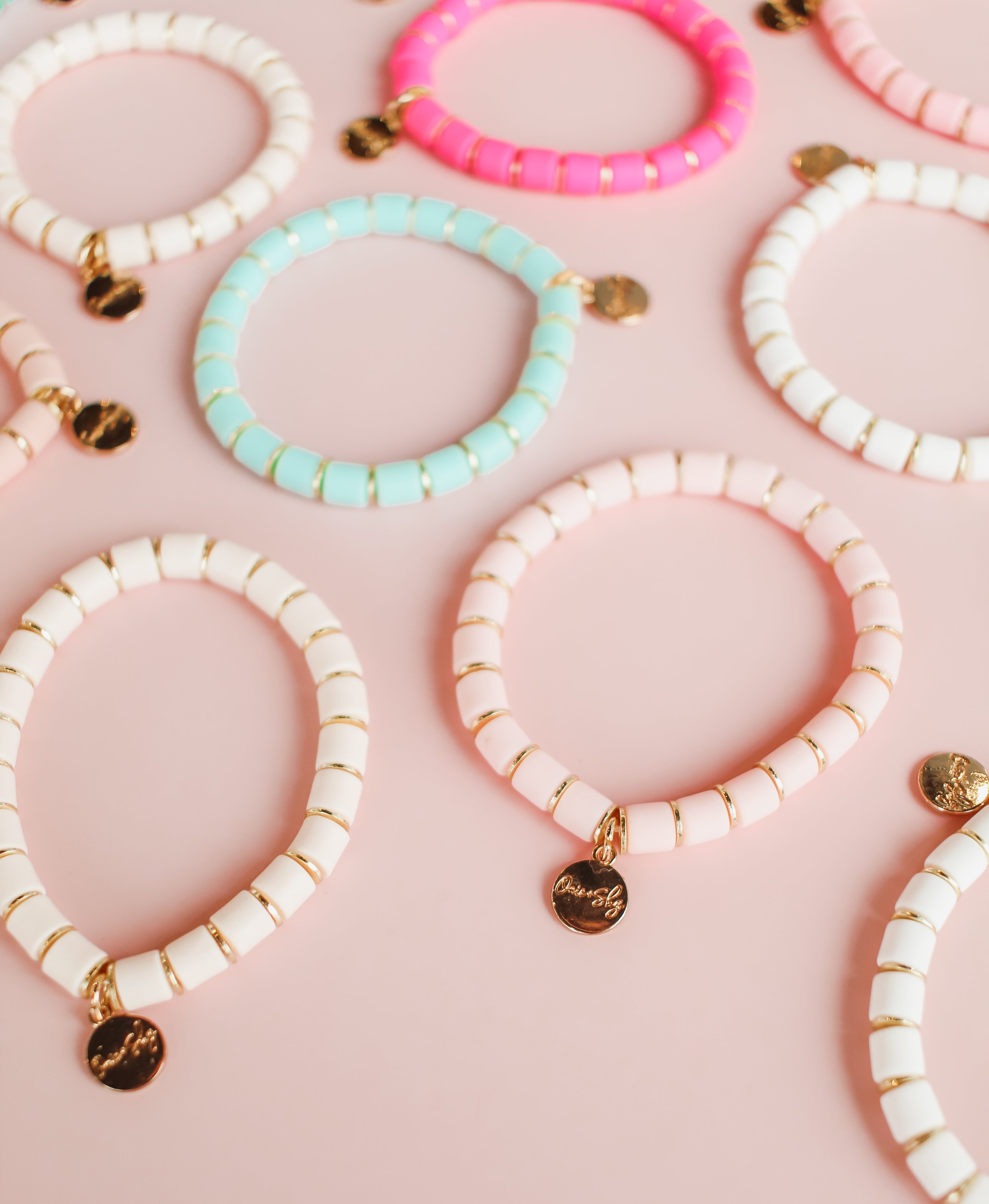 New! Wide Heishi Bracelet (Customizable)