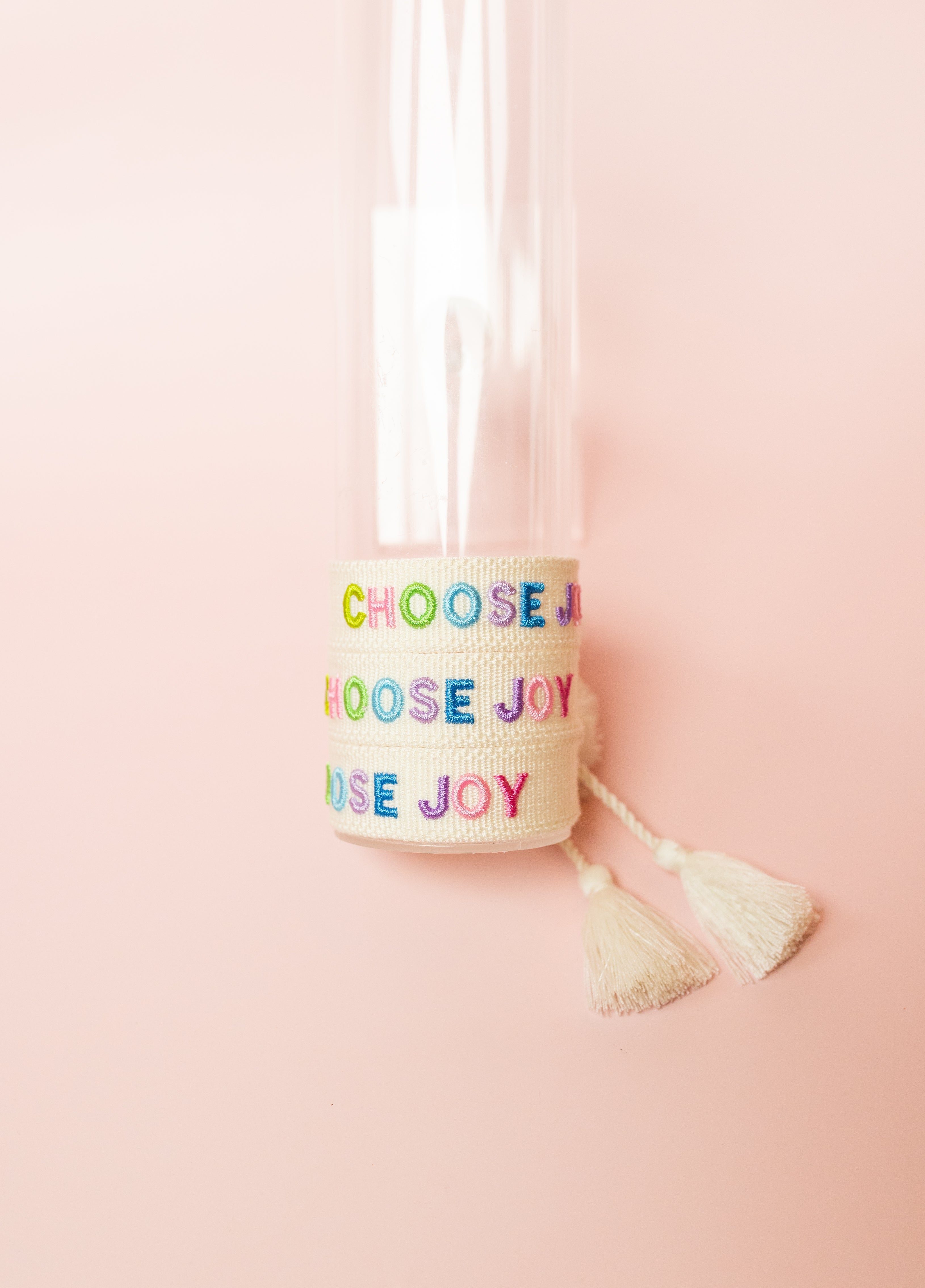 Choose Joy Embroidered Bracelet