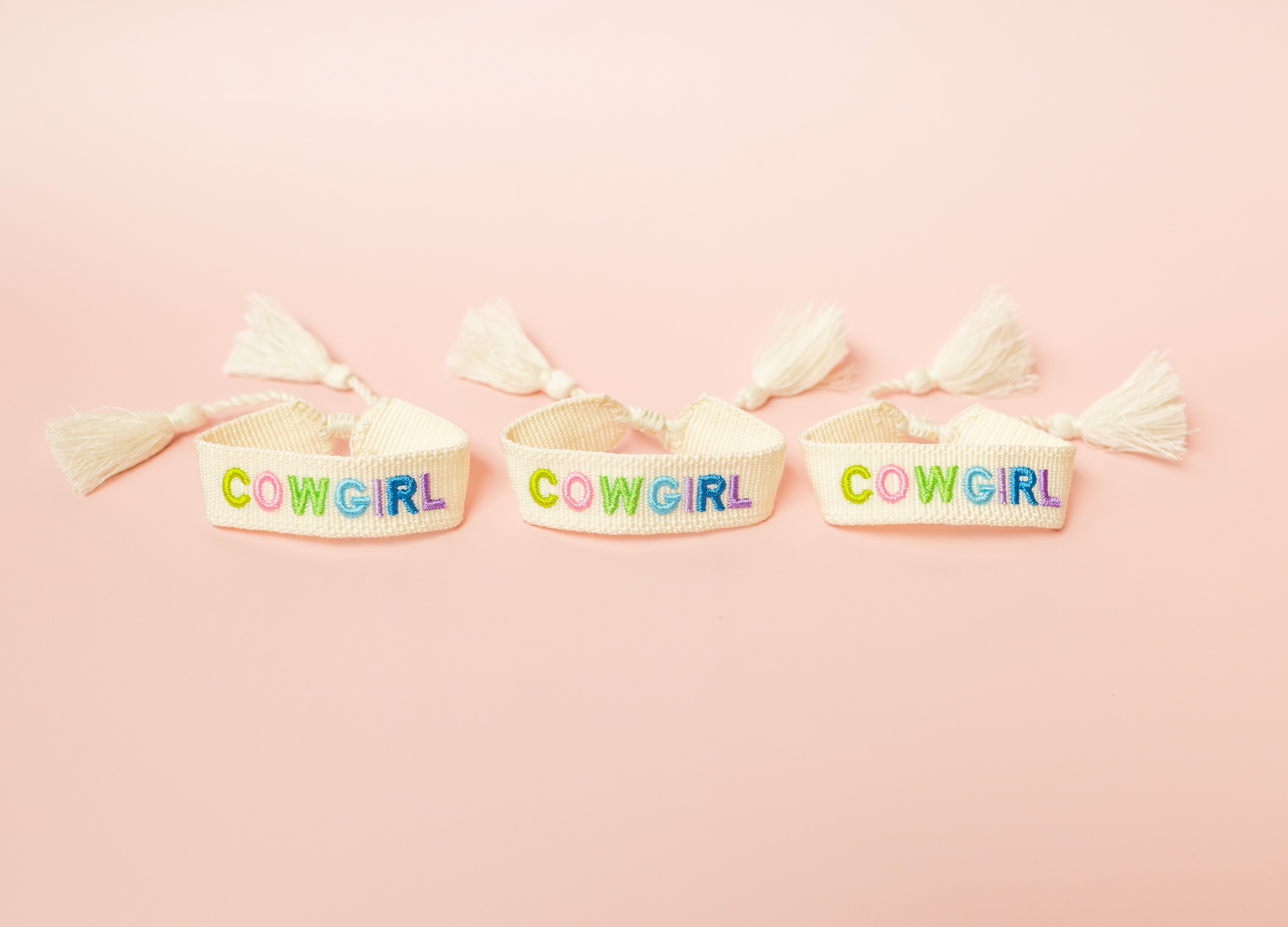 Cowgirl Embroidered Bracelet