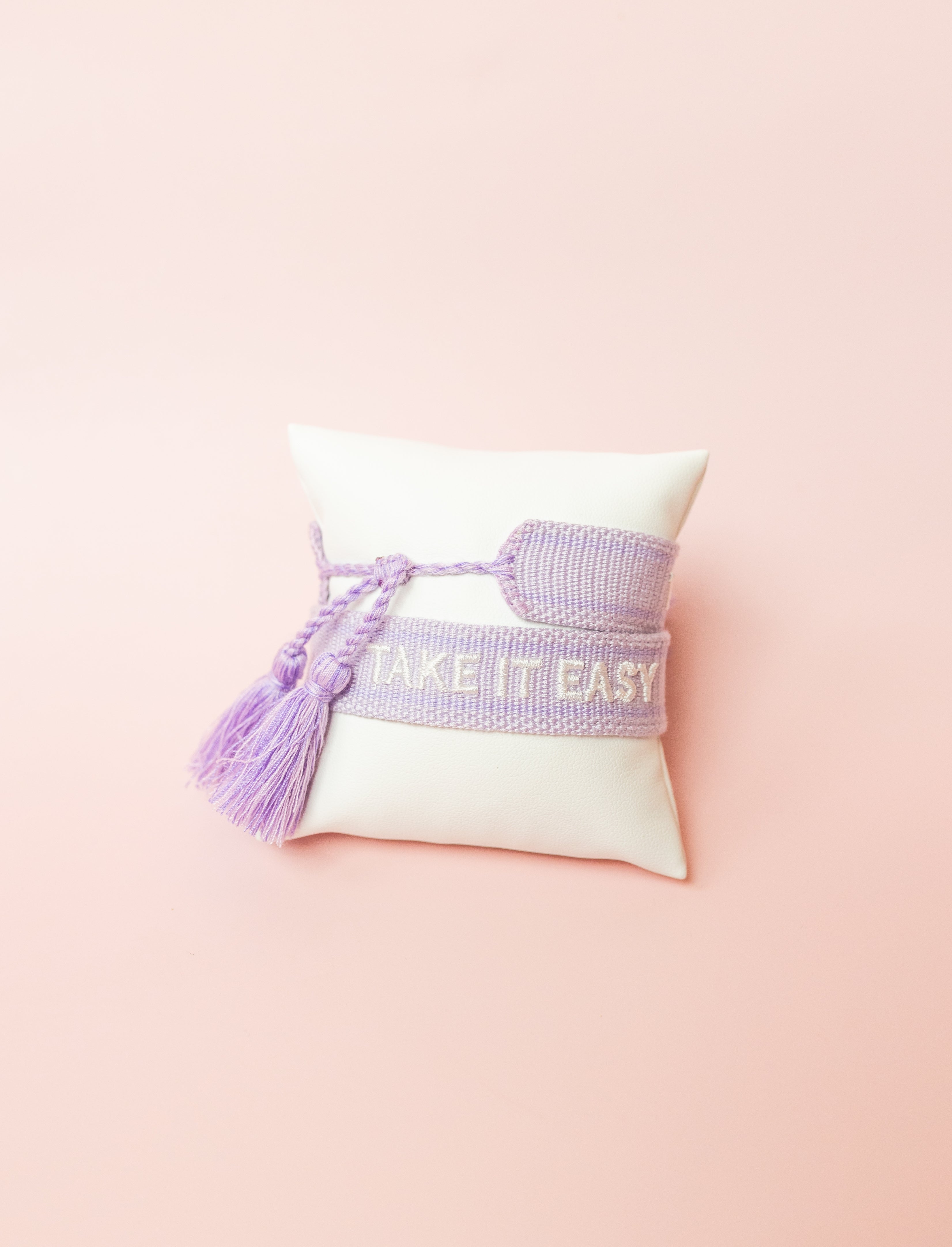 Take It Easy Embroidered Bracelet