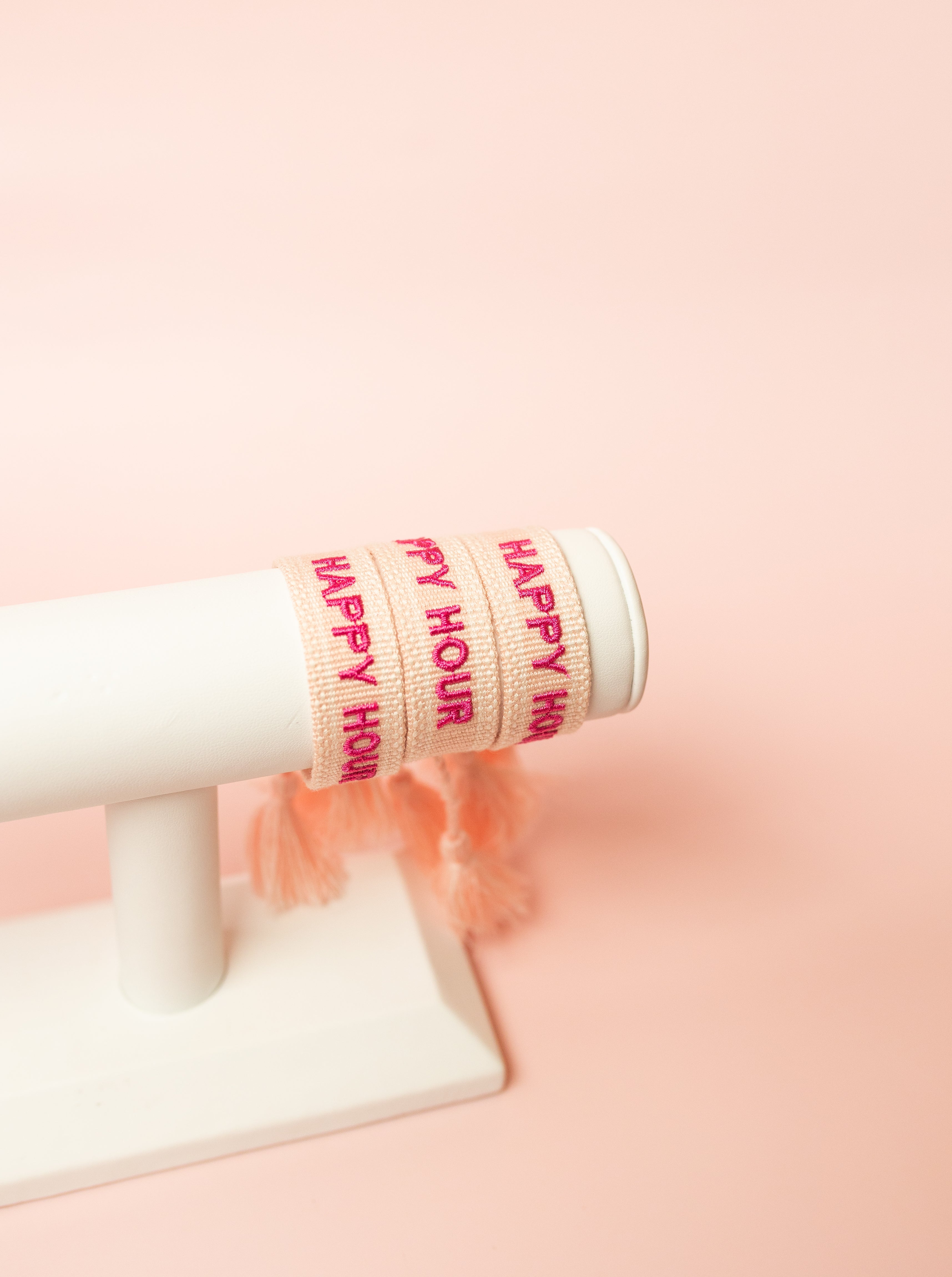 Happy Hour Embroidered Bracelet