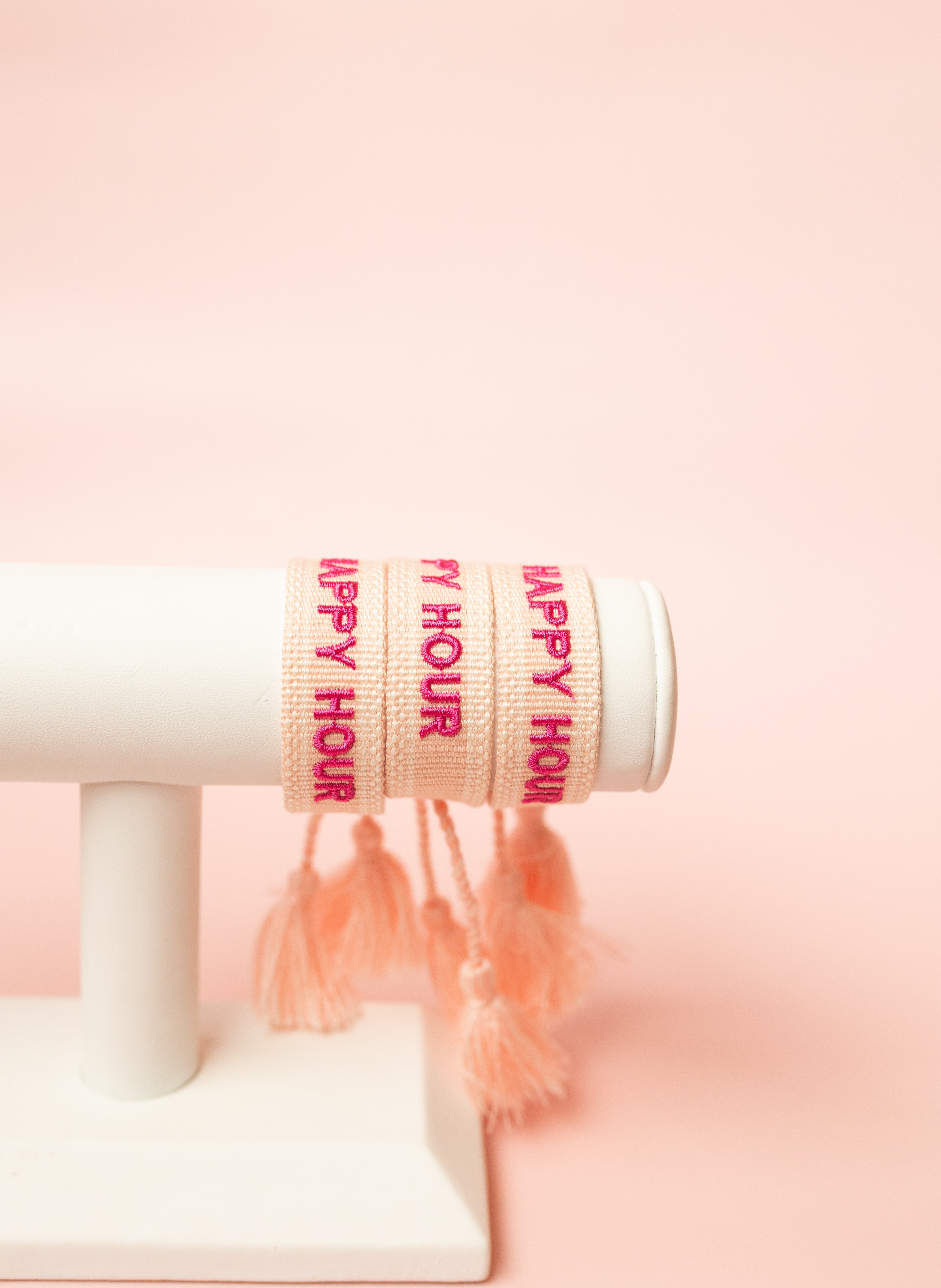 Happy Hour Embroidered Bracelet