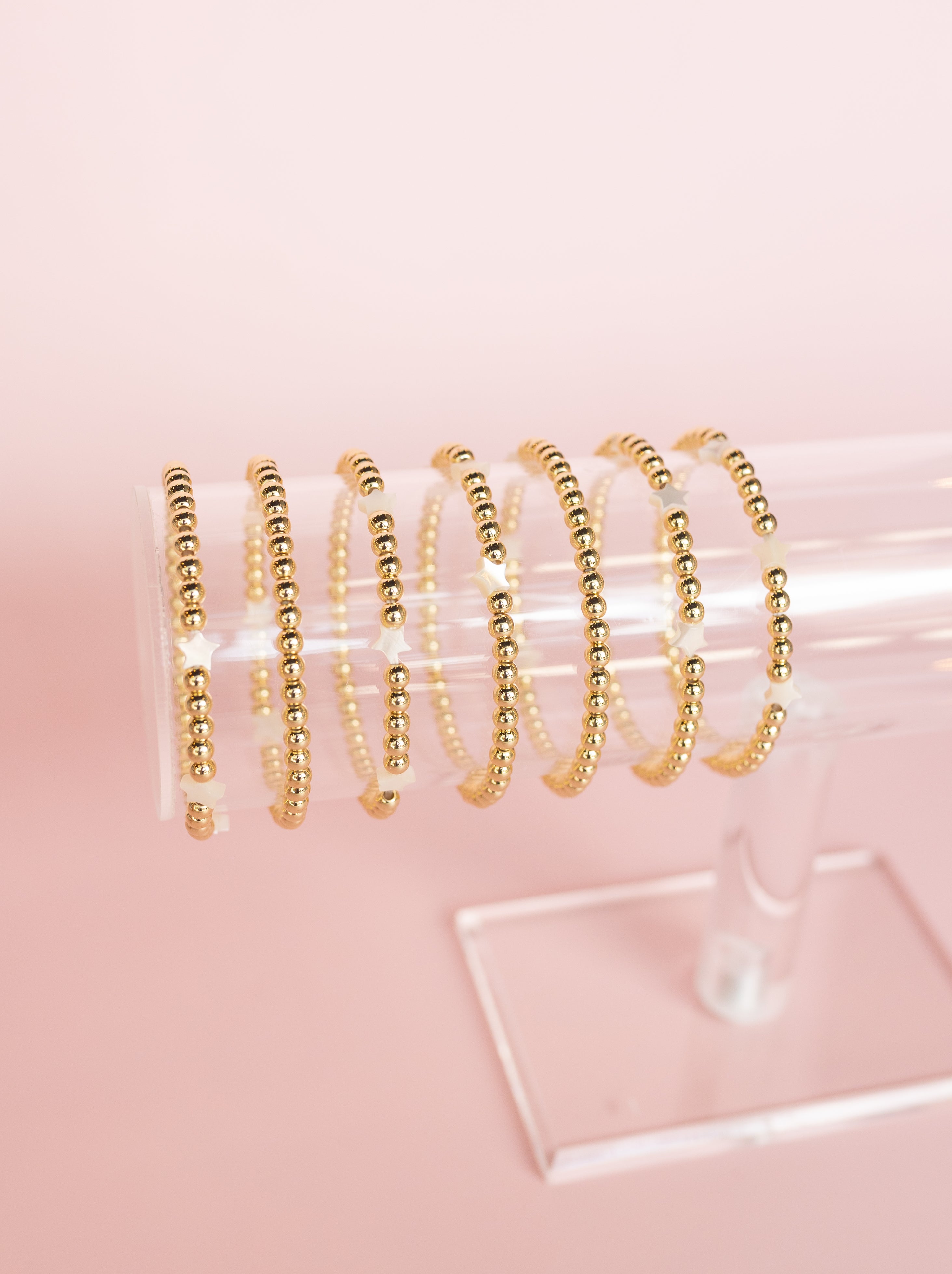 Gold Star Stretchy Bracelet