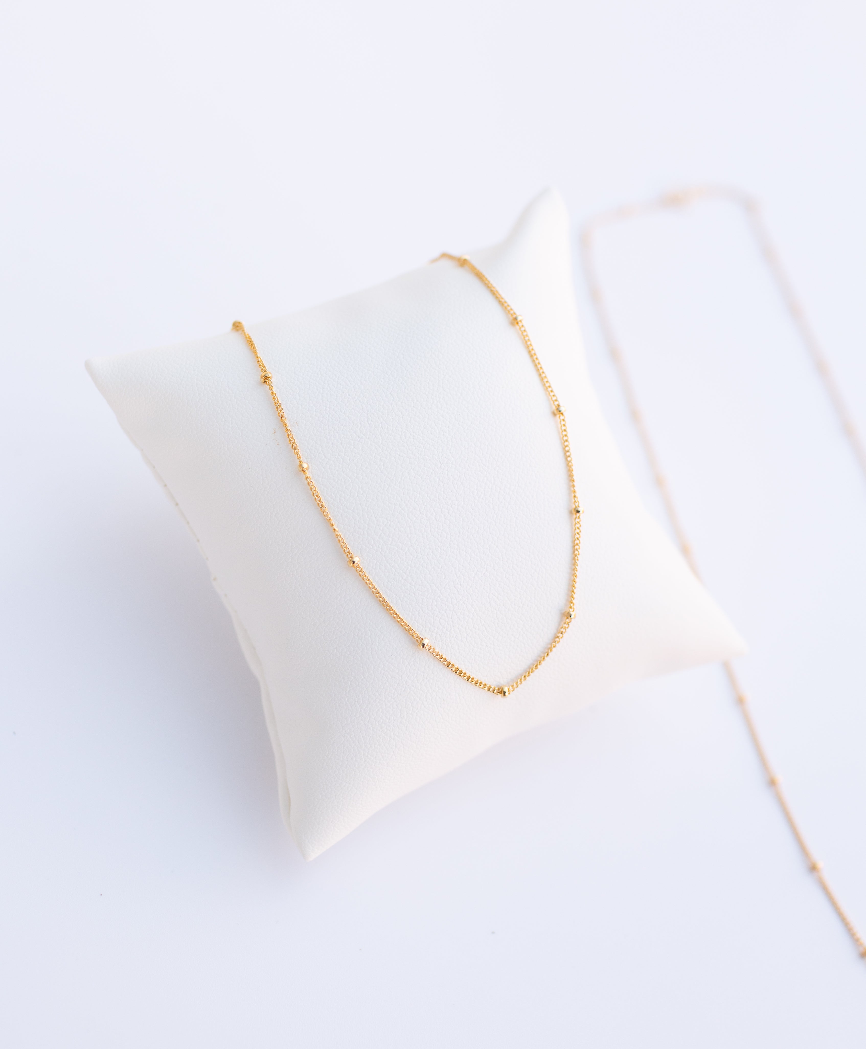 Gold Filled Satellite Necklace (Engravable)