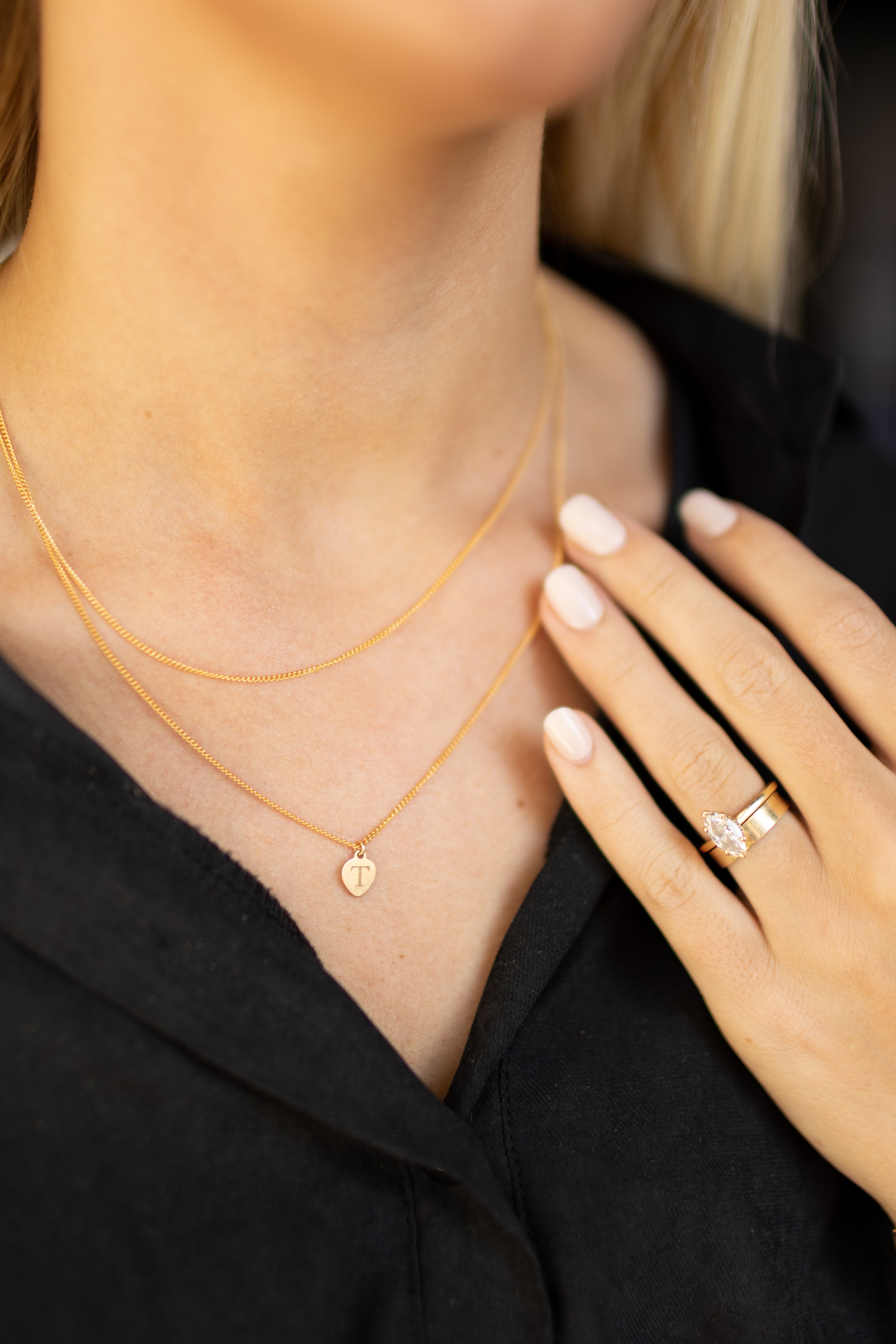 Gold Filled Verona Necklace (Engravable)