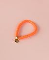 Tangerine Heishi Bracelet (Customizable)