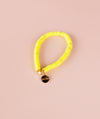 Neon Yellow Heishi Bracelet (Customizable)