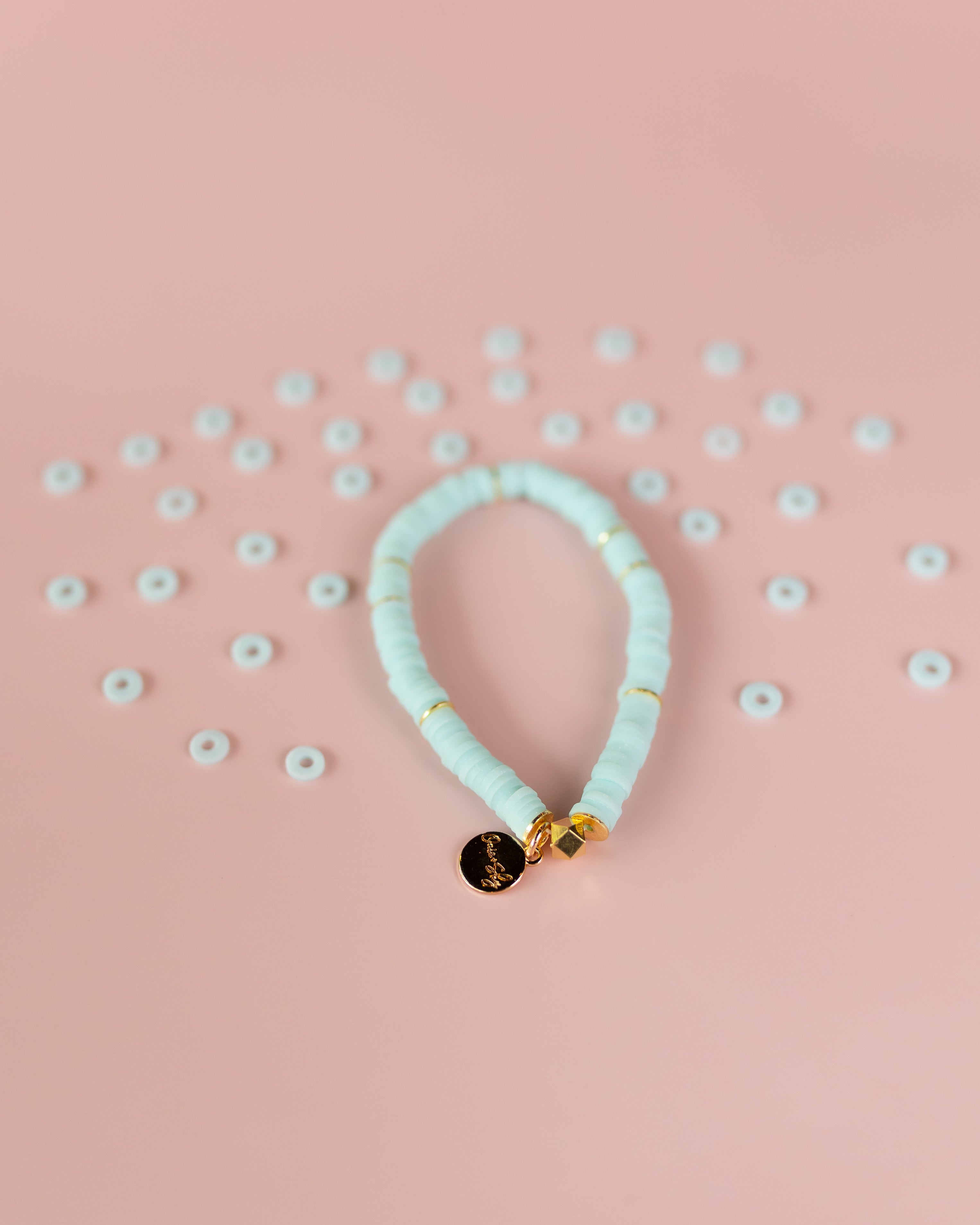 Watercolor Heishi Bracelet (Customizable)