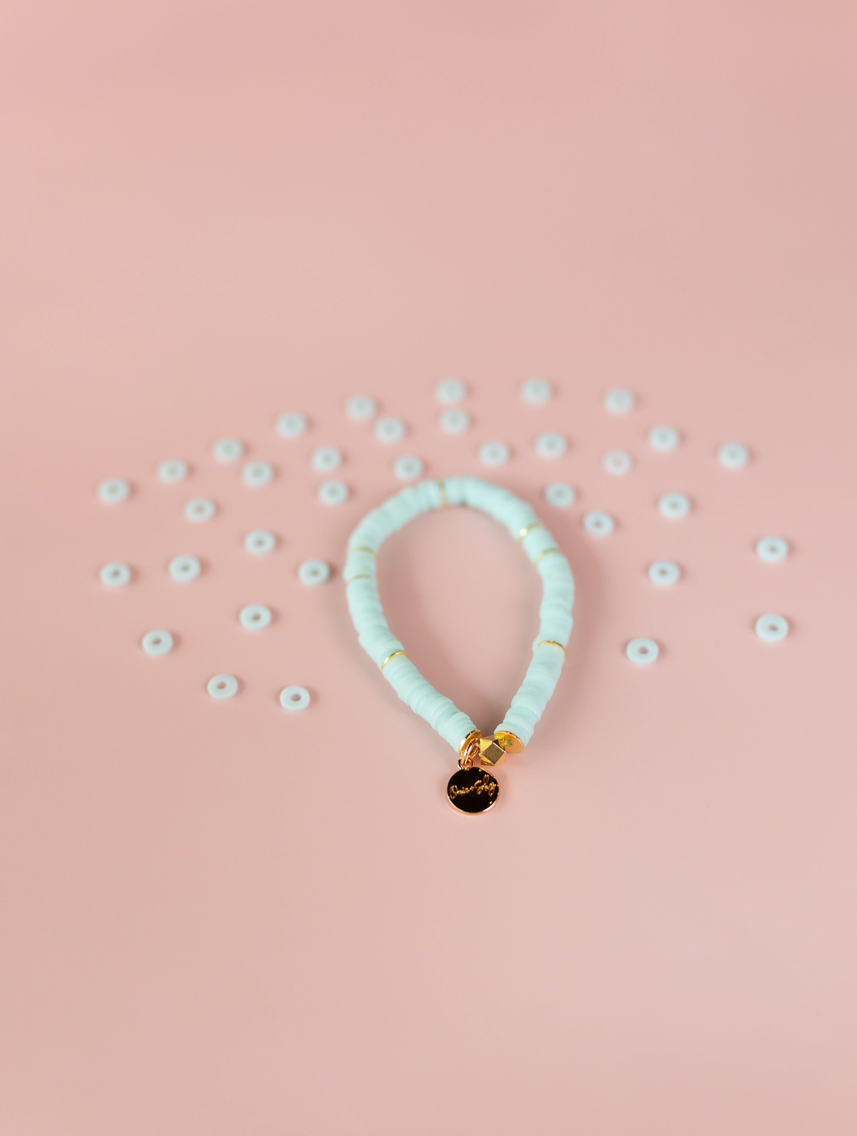 Watercolor Heishi Bracelet (Customizable)