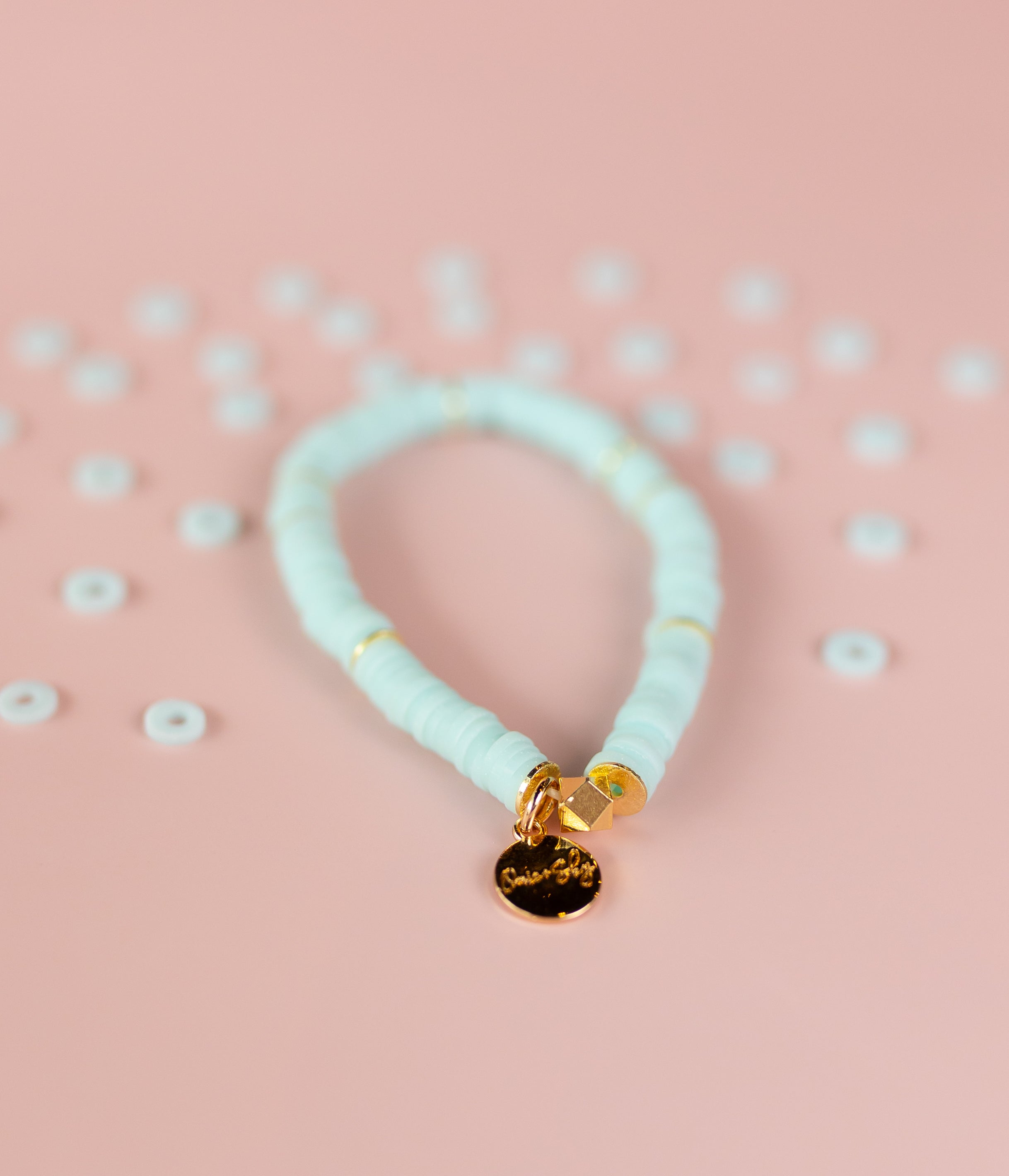 Watercolor Heishi Bracelet (Customizable)