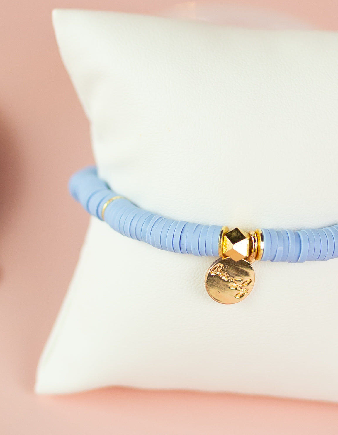Cornflower Heishi Bracelet (Customizable)