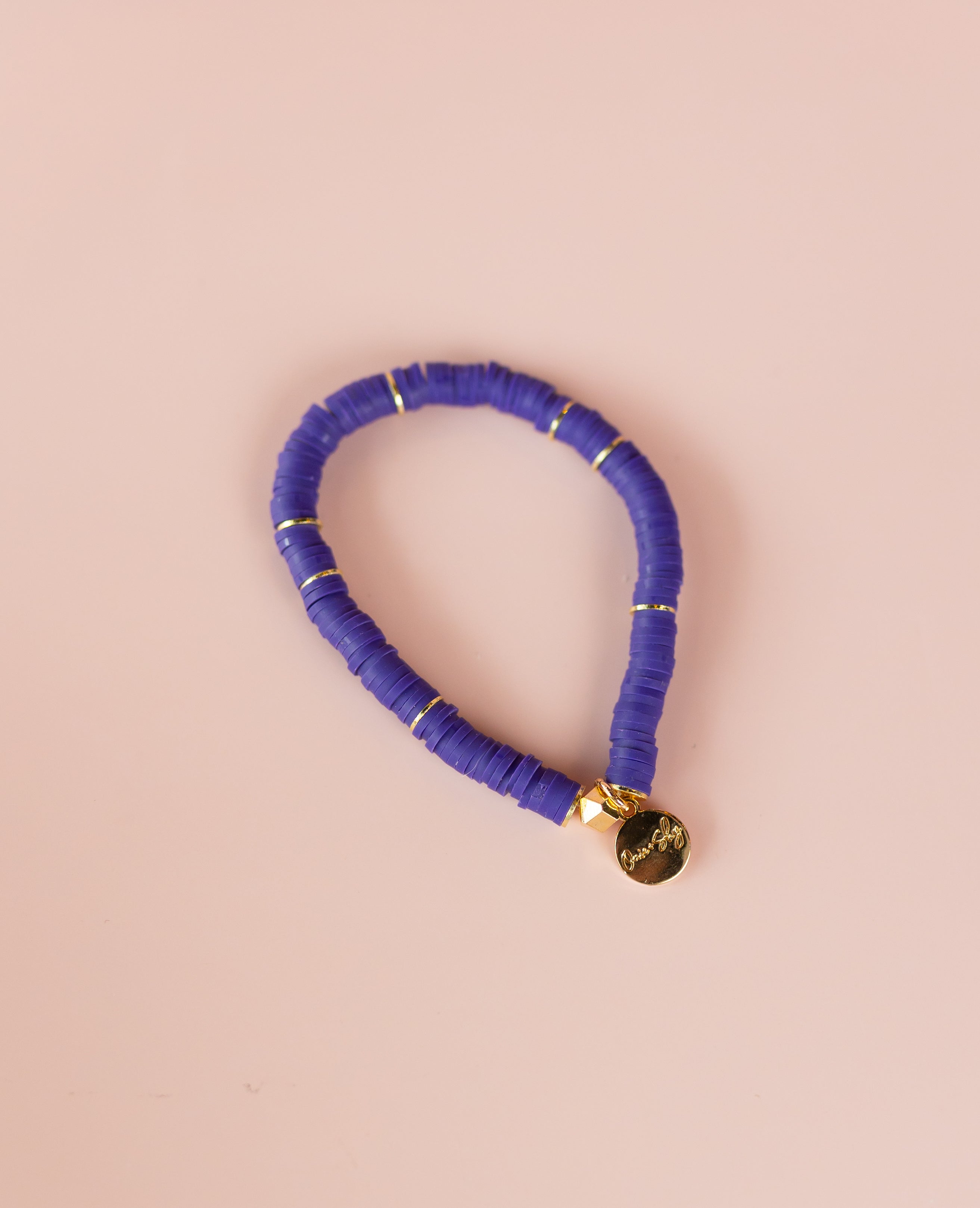 Grape Heishi Bracelet (Customizable)