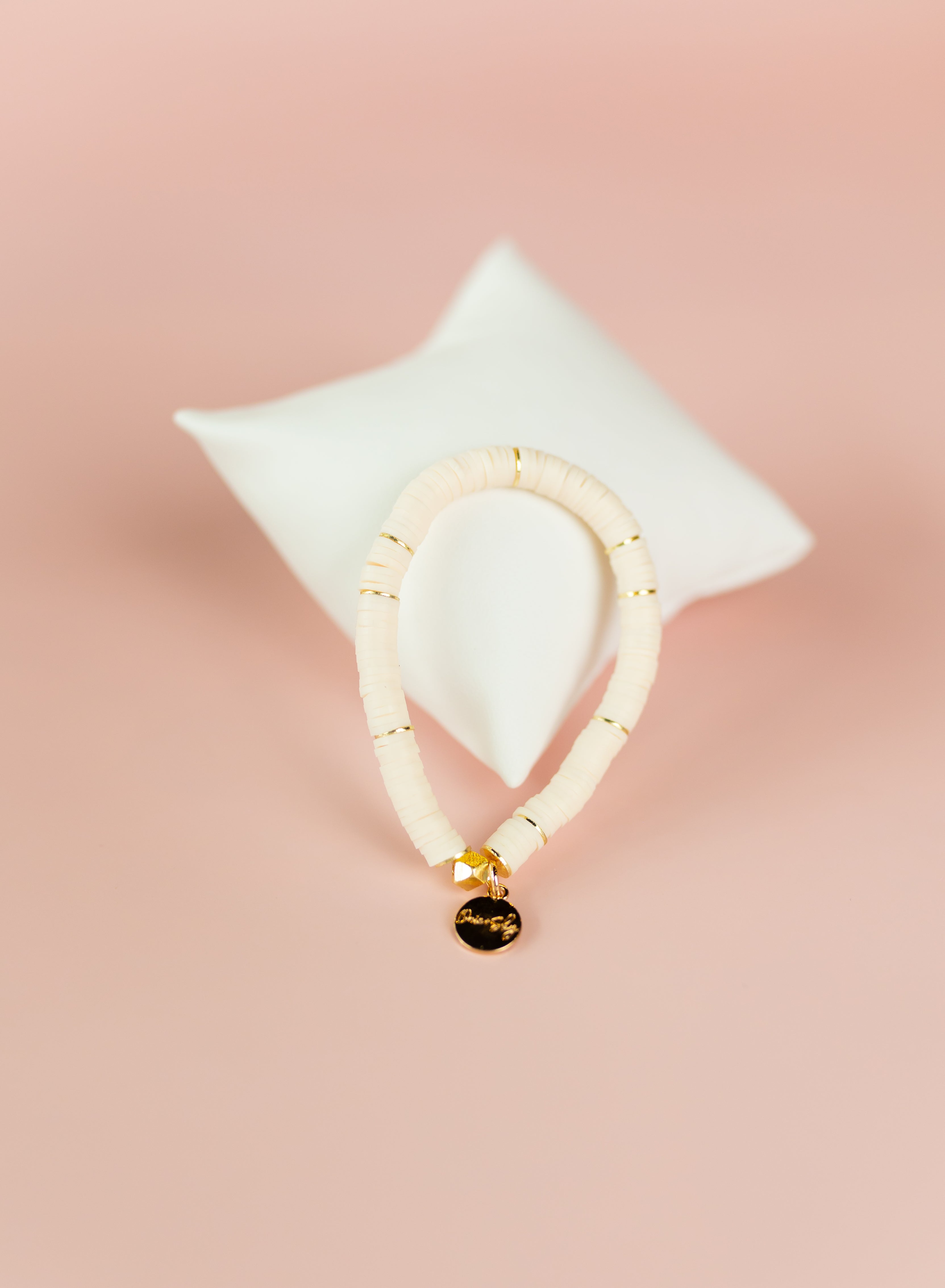 Ivory Heishi Bracelet (Customizable)