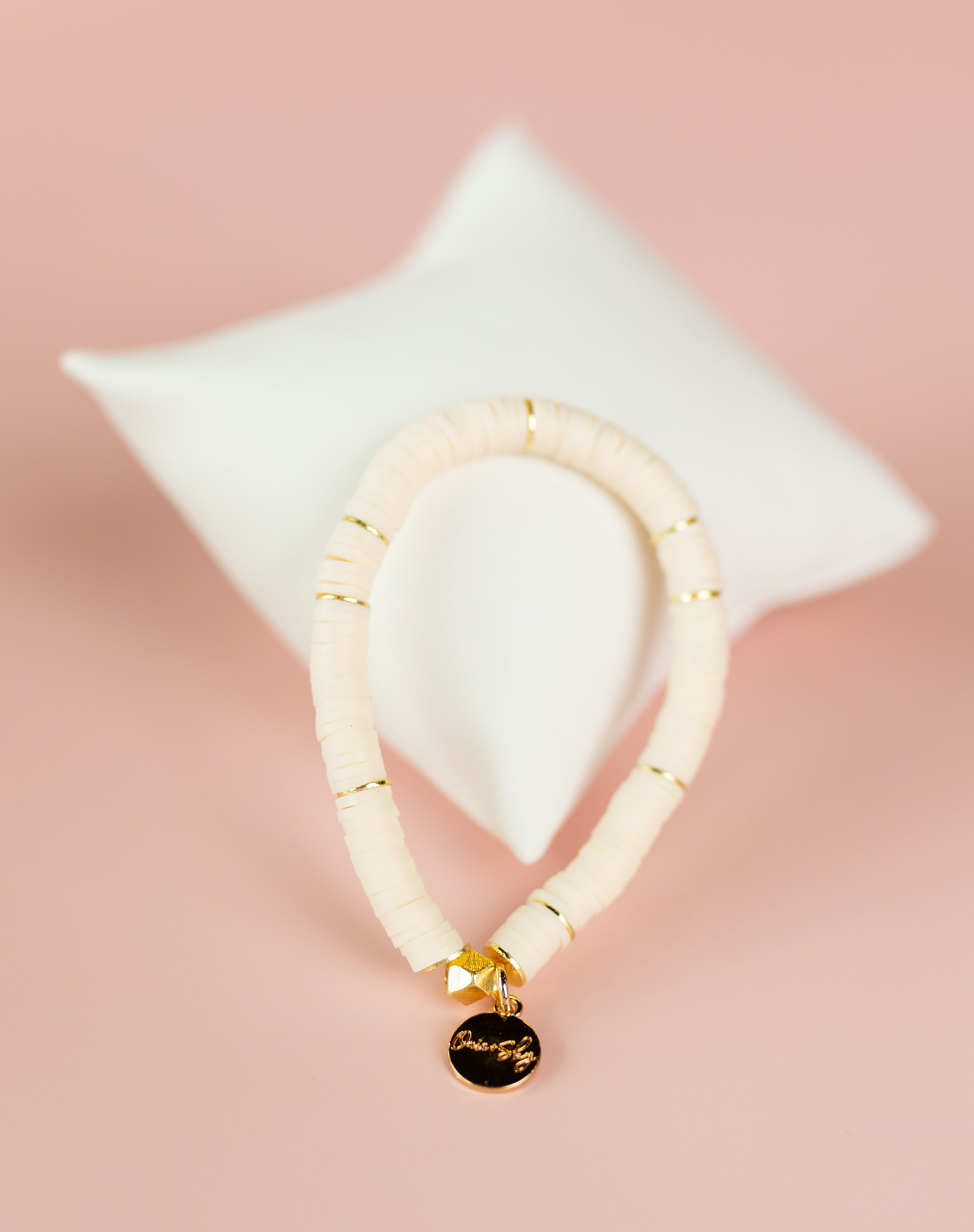 Ivory Heishi Bracelet (Customizable)