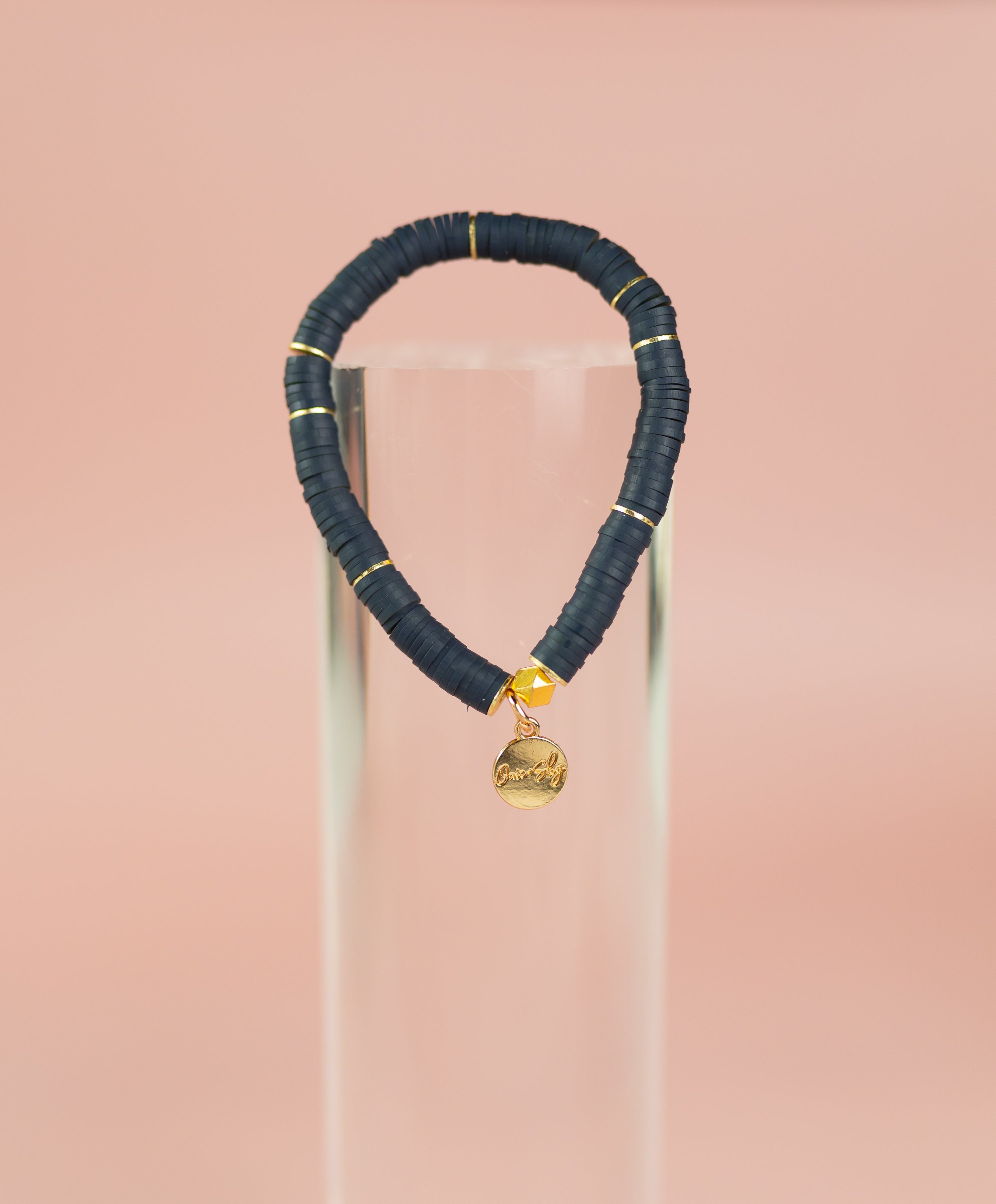 Slate Heishi Bracelet (Customizable)