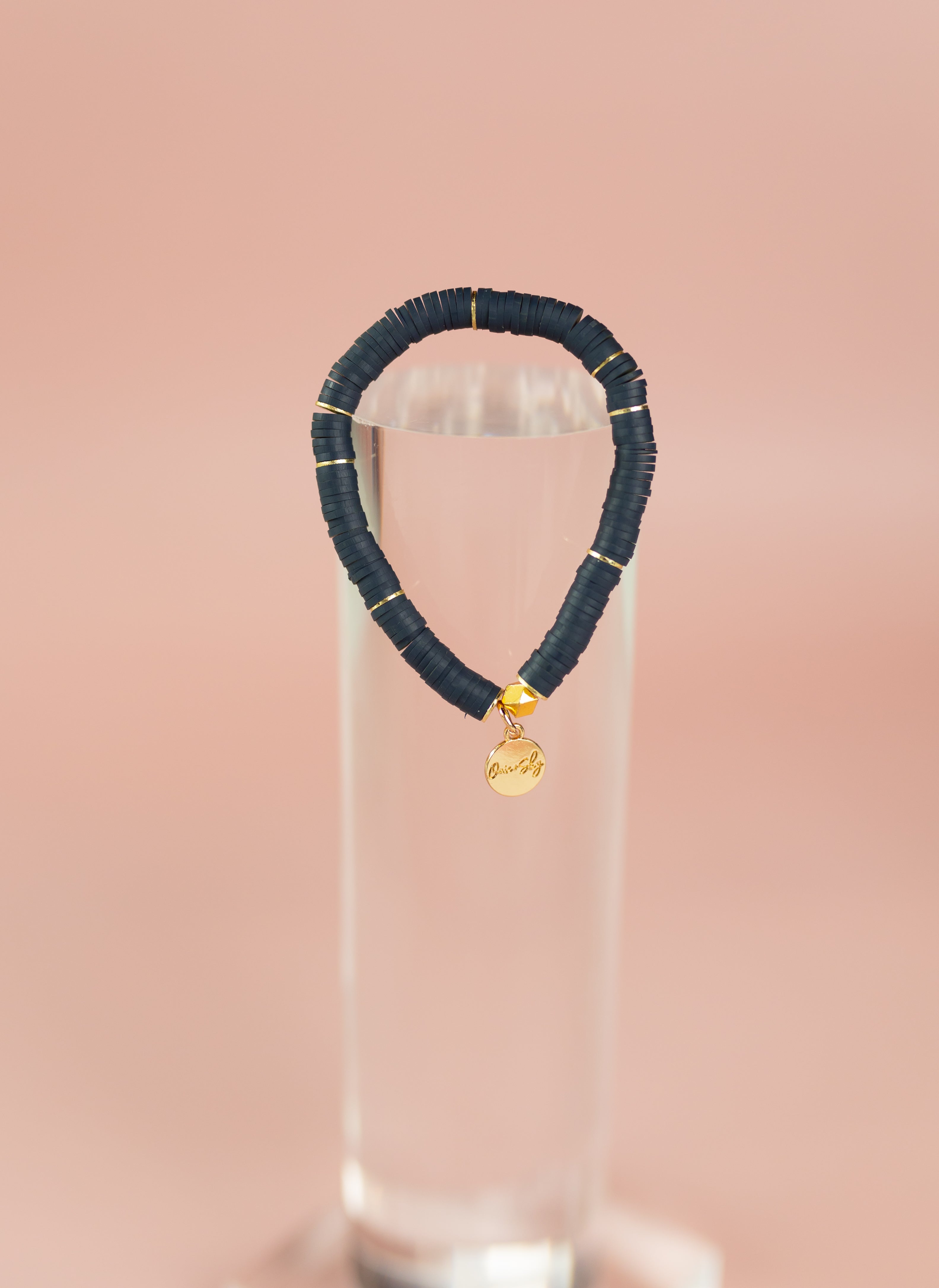 Slate Heishi Bracelet (Customizable)