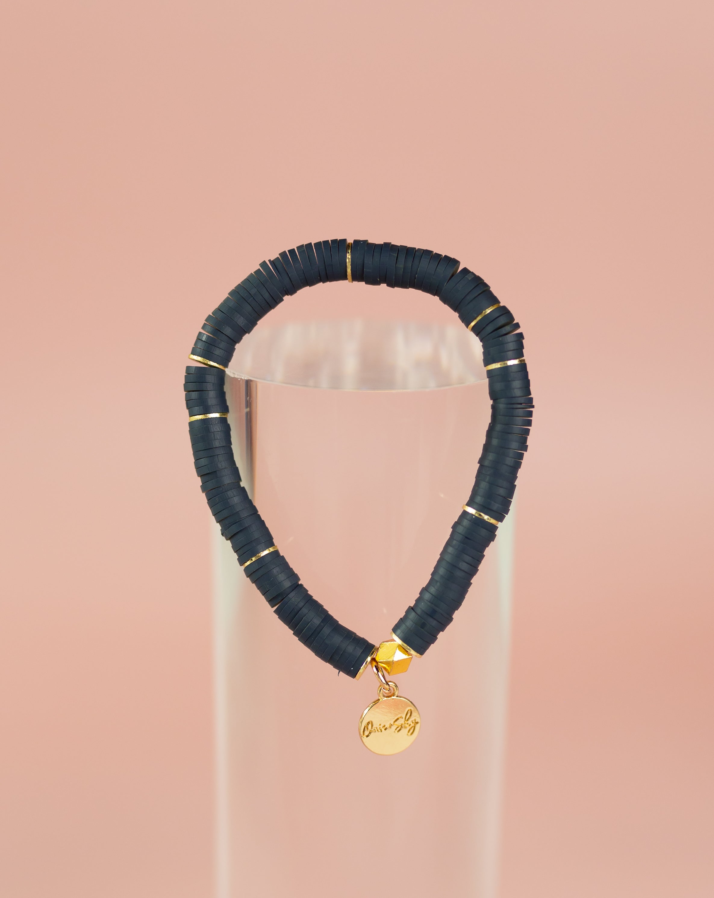 Slate Heishi Bracelet (Customizable)