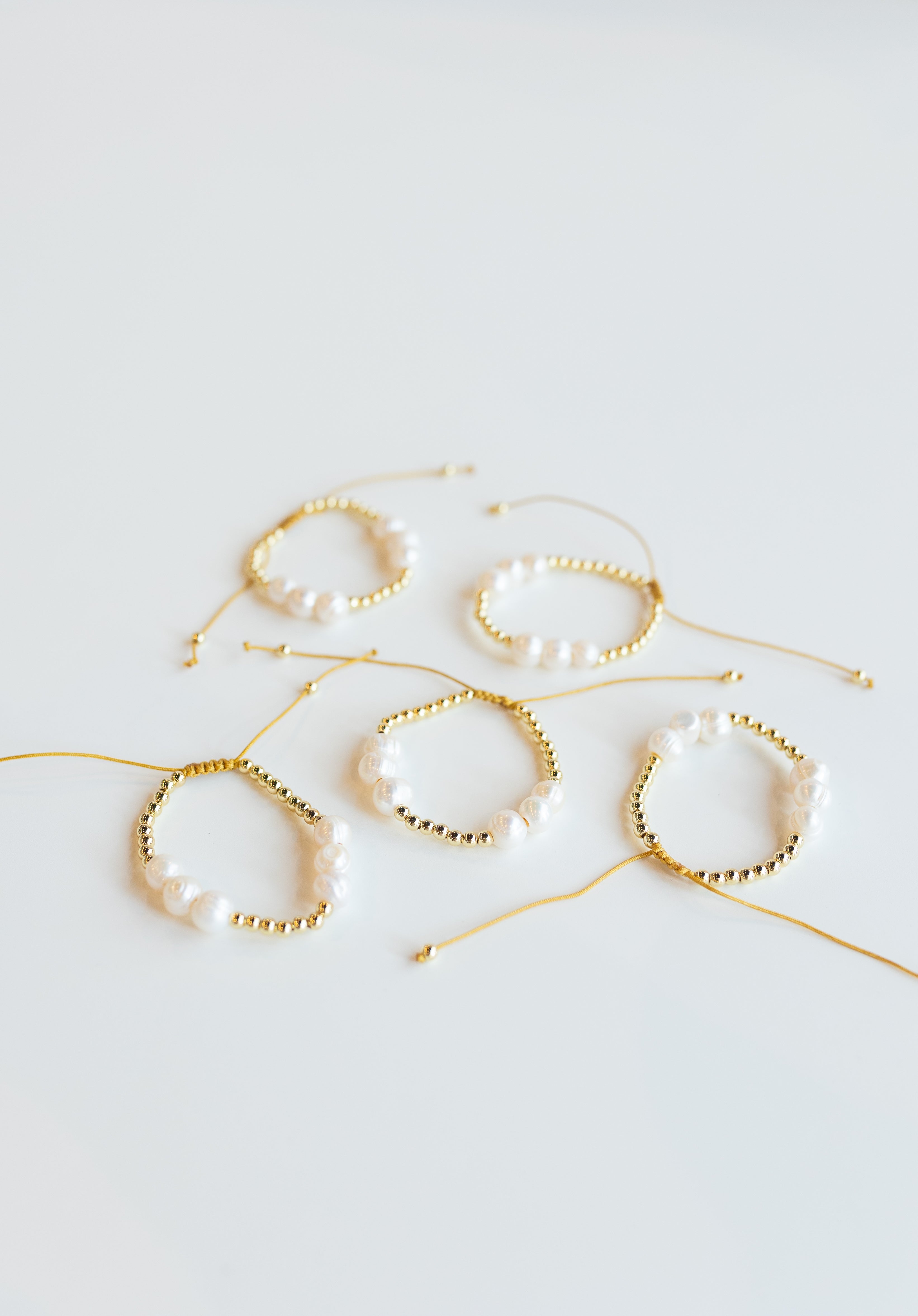 Pearl Cluster Adjustable Bracelet