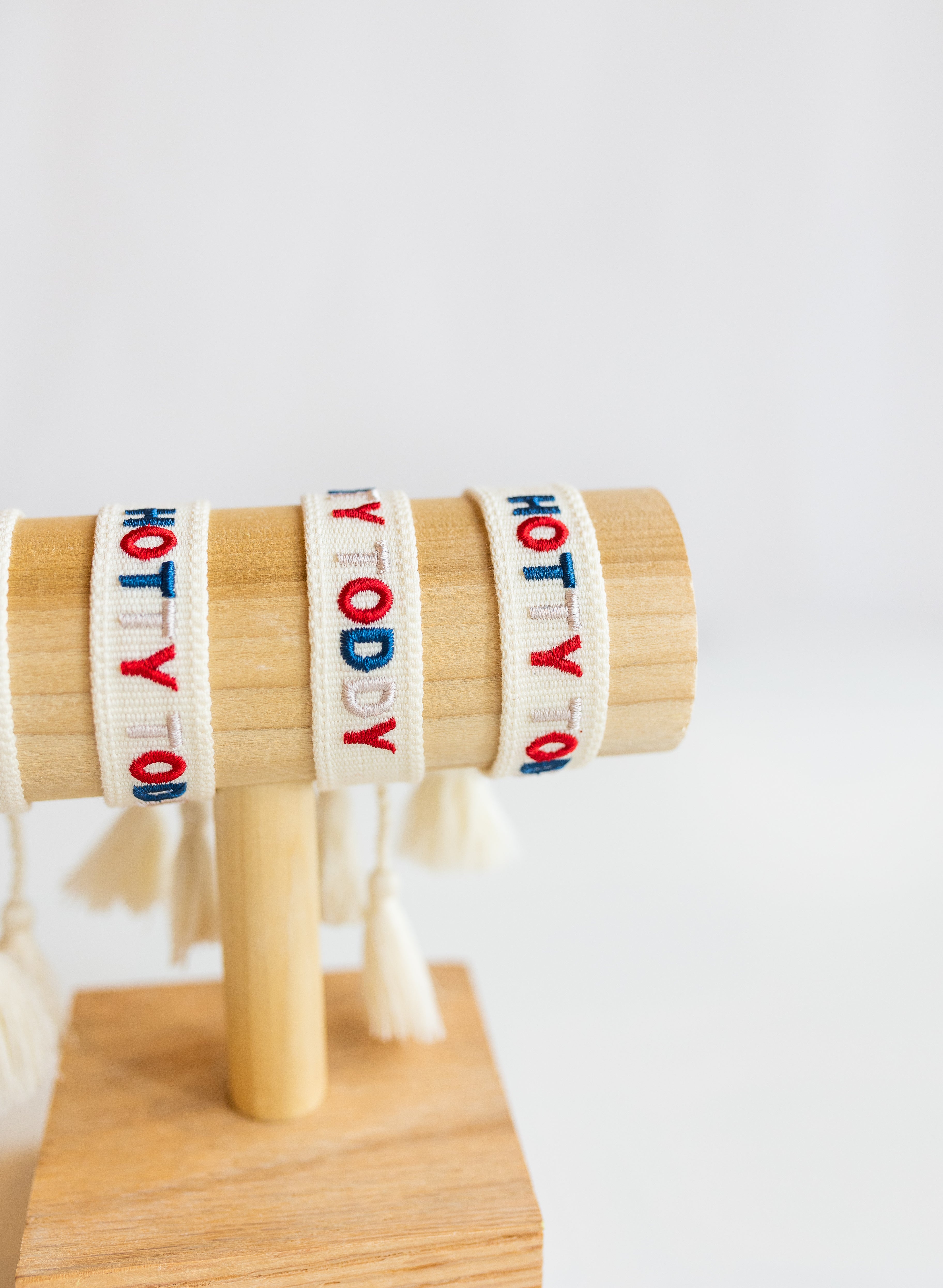 Ole Miss Embroidered Bracelet