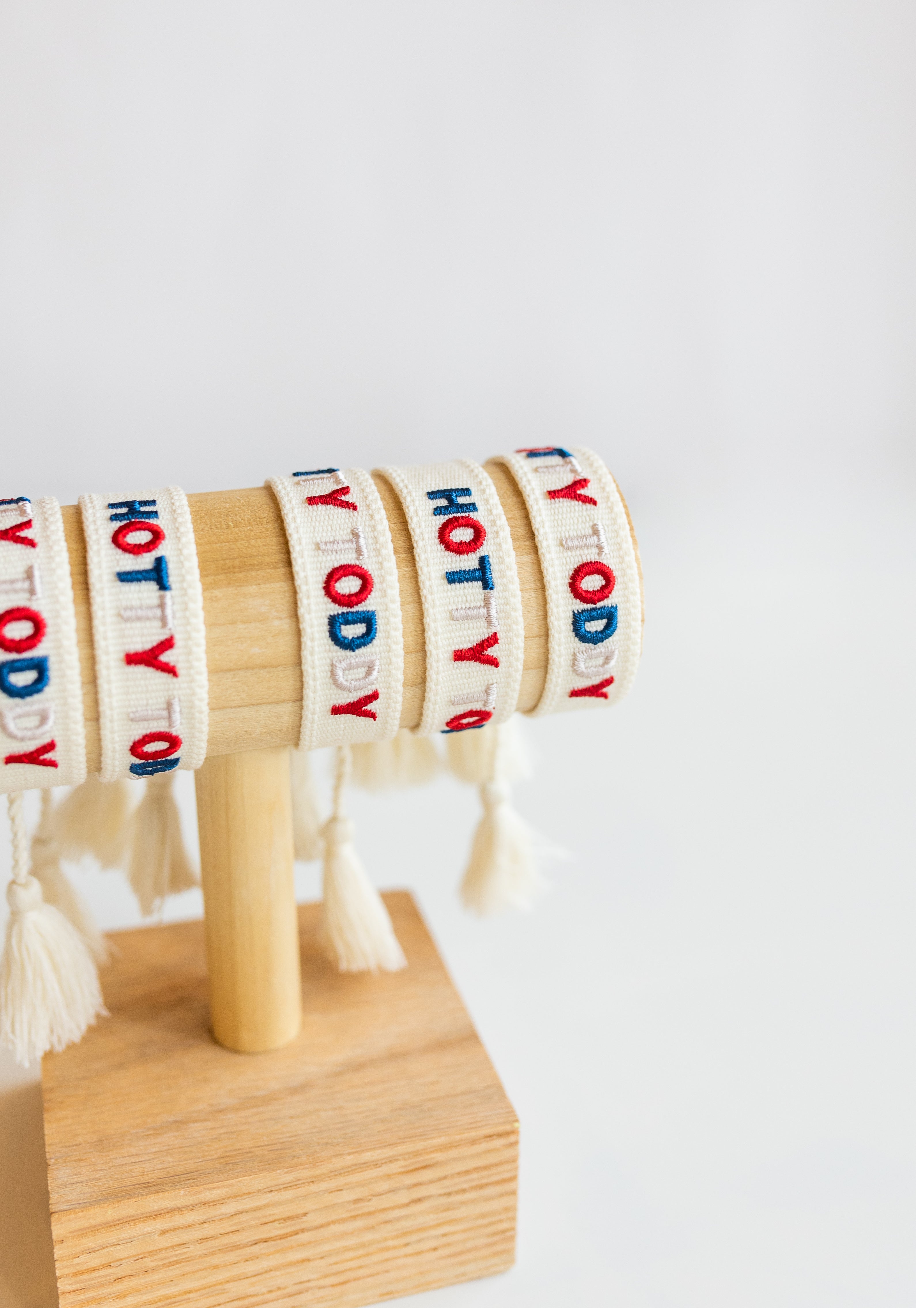 Ole Miss Embroidered Bracelet