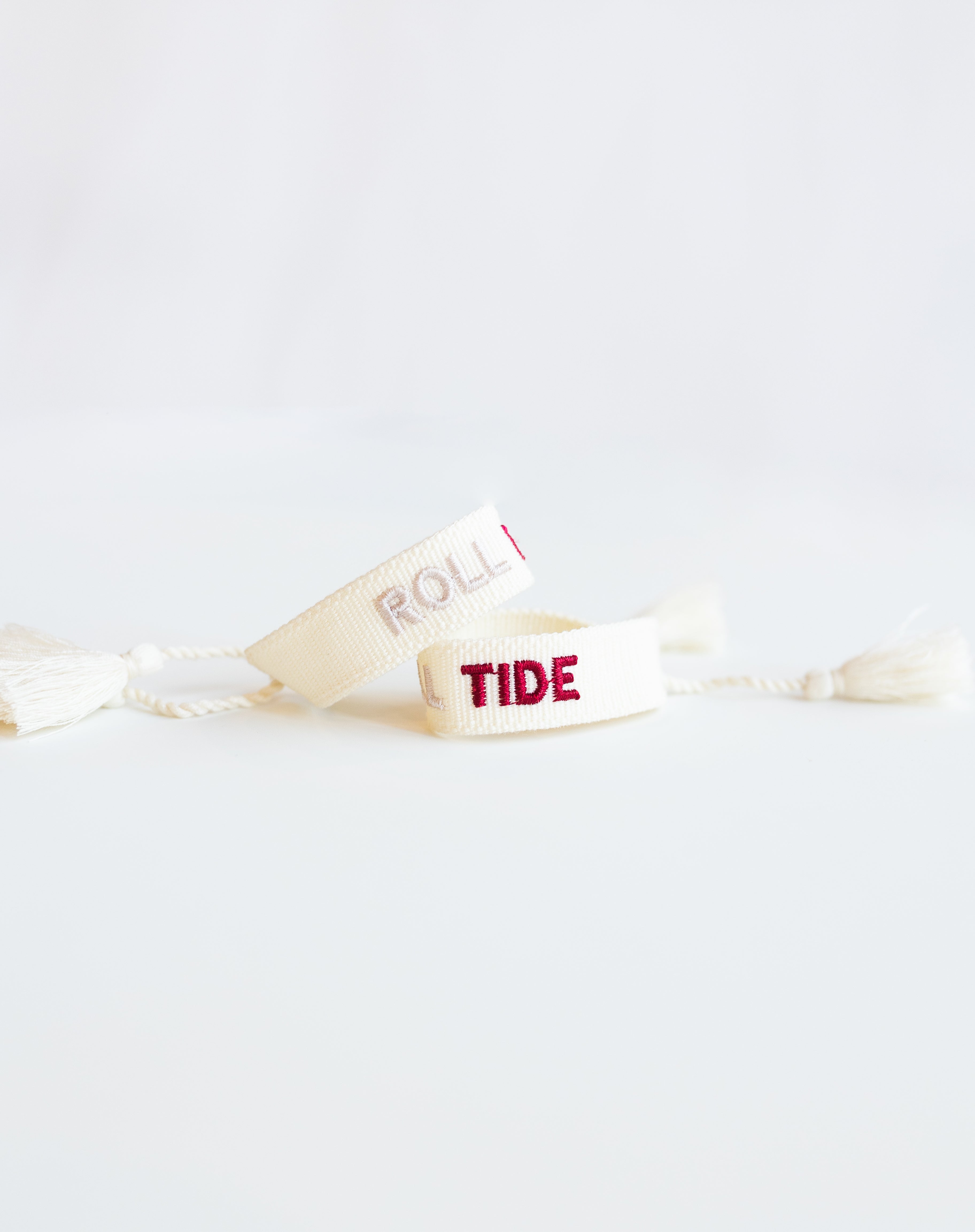 Roll Tide Embroidered Bracelet