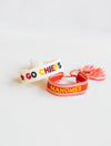 Go Chiefs Embroidered Bracelet